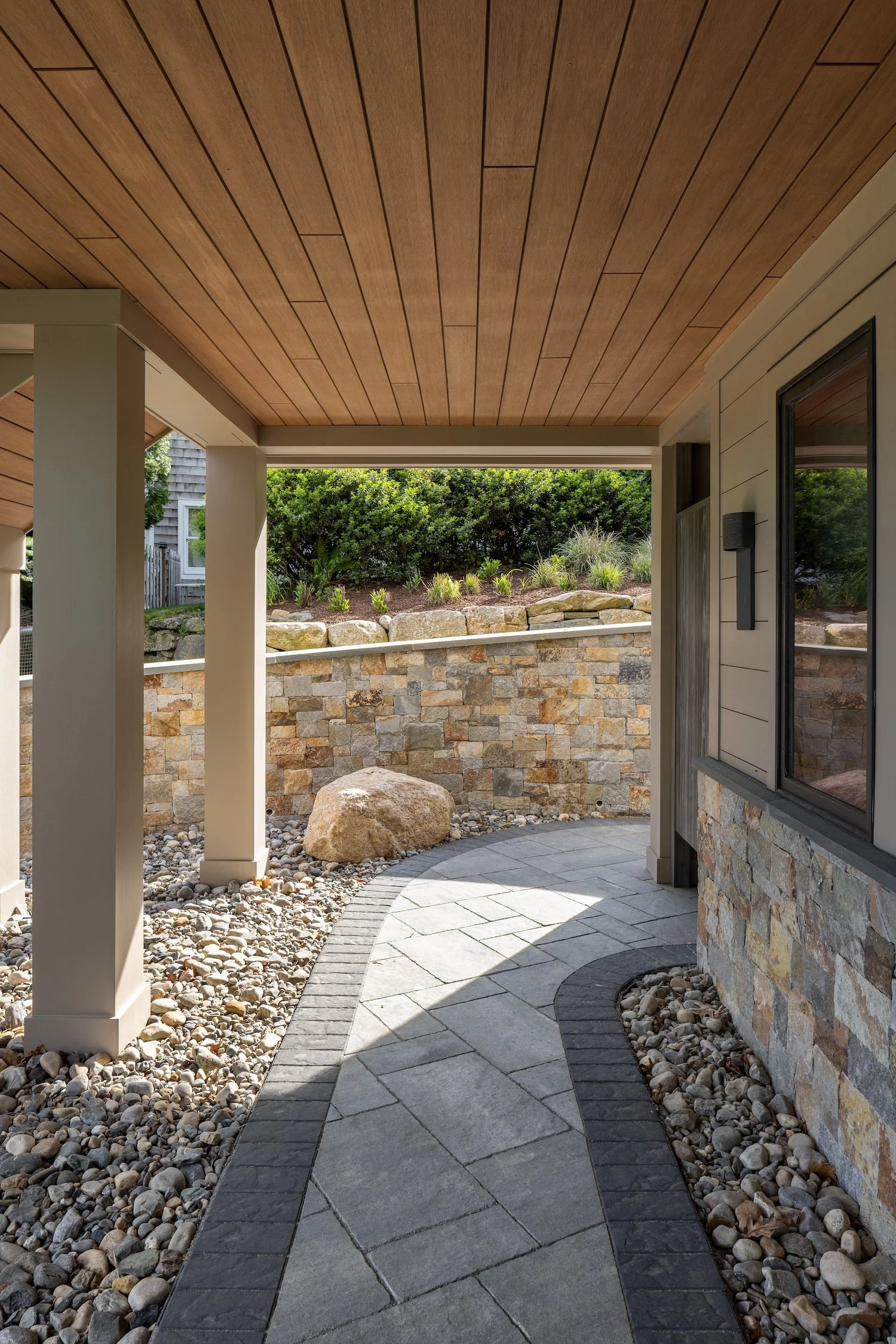 Hundred Acre Pond, South Kingstown, Construction, Builders, Neill Brothers, covered walkway