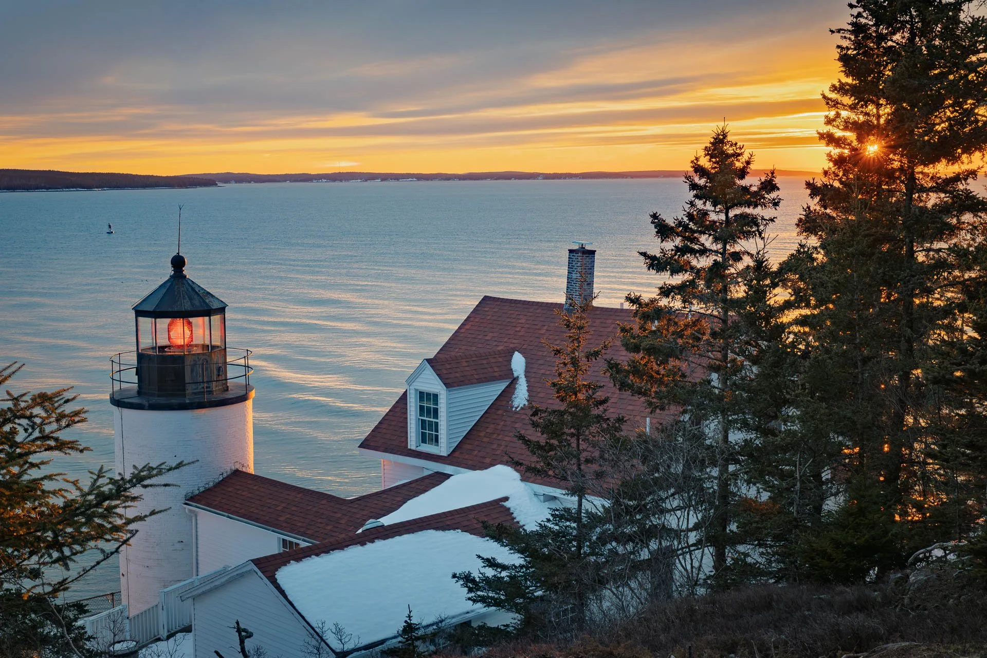 Bass Harbor Lighthouse, Bass Harbor ME January