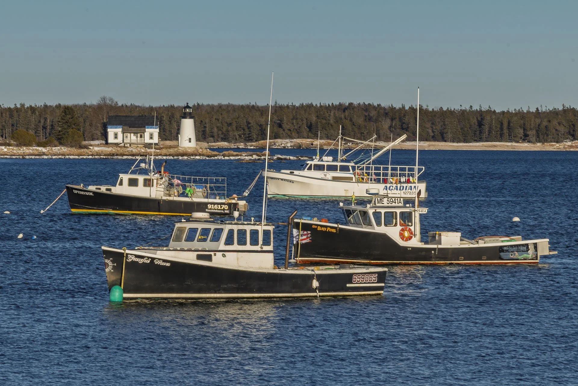 Boats in Prospect Harbor