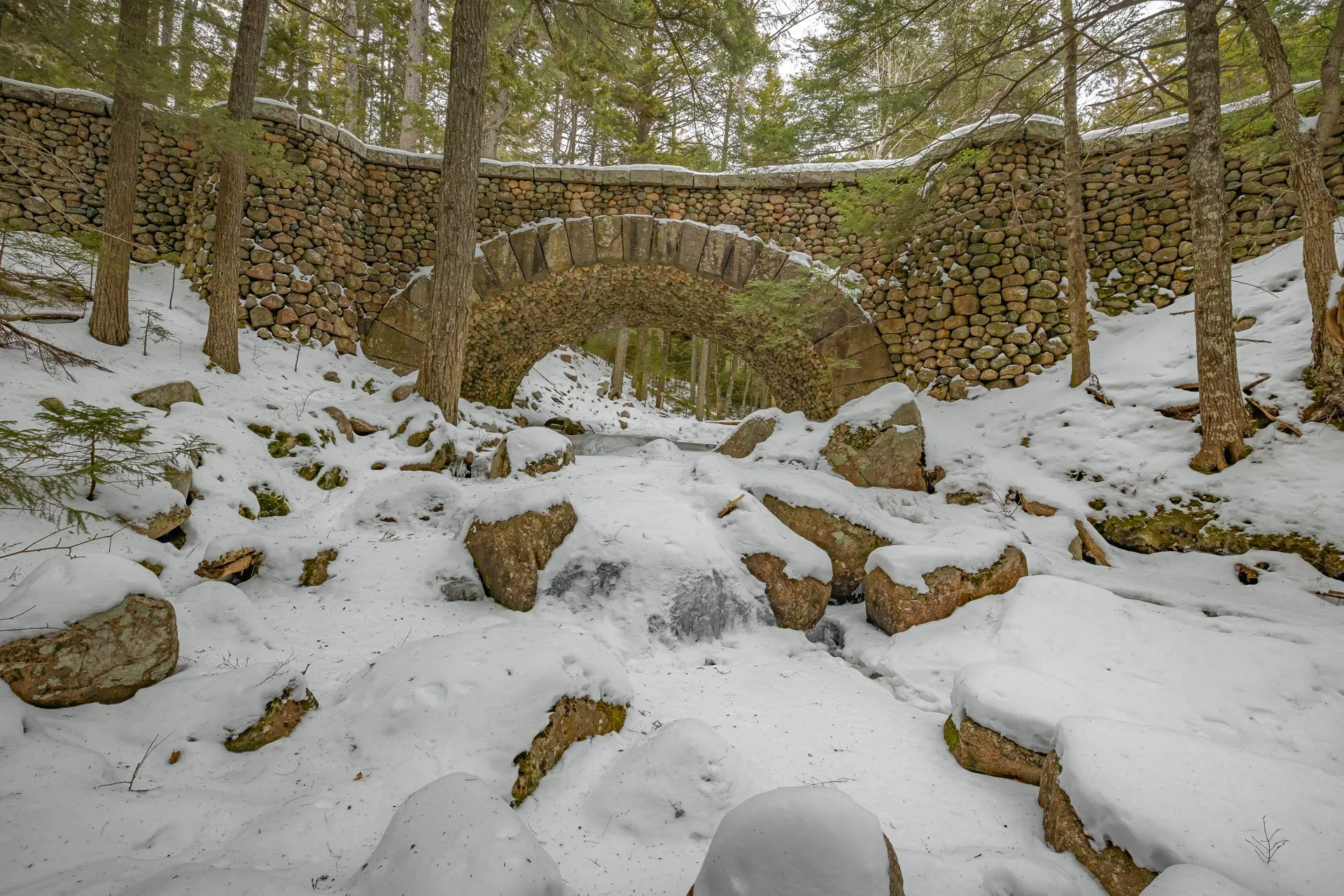 Cobblestone Bridge over Jordan Stream