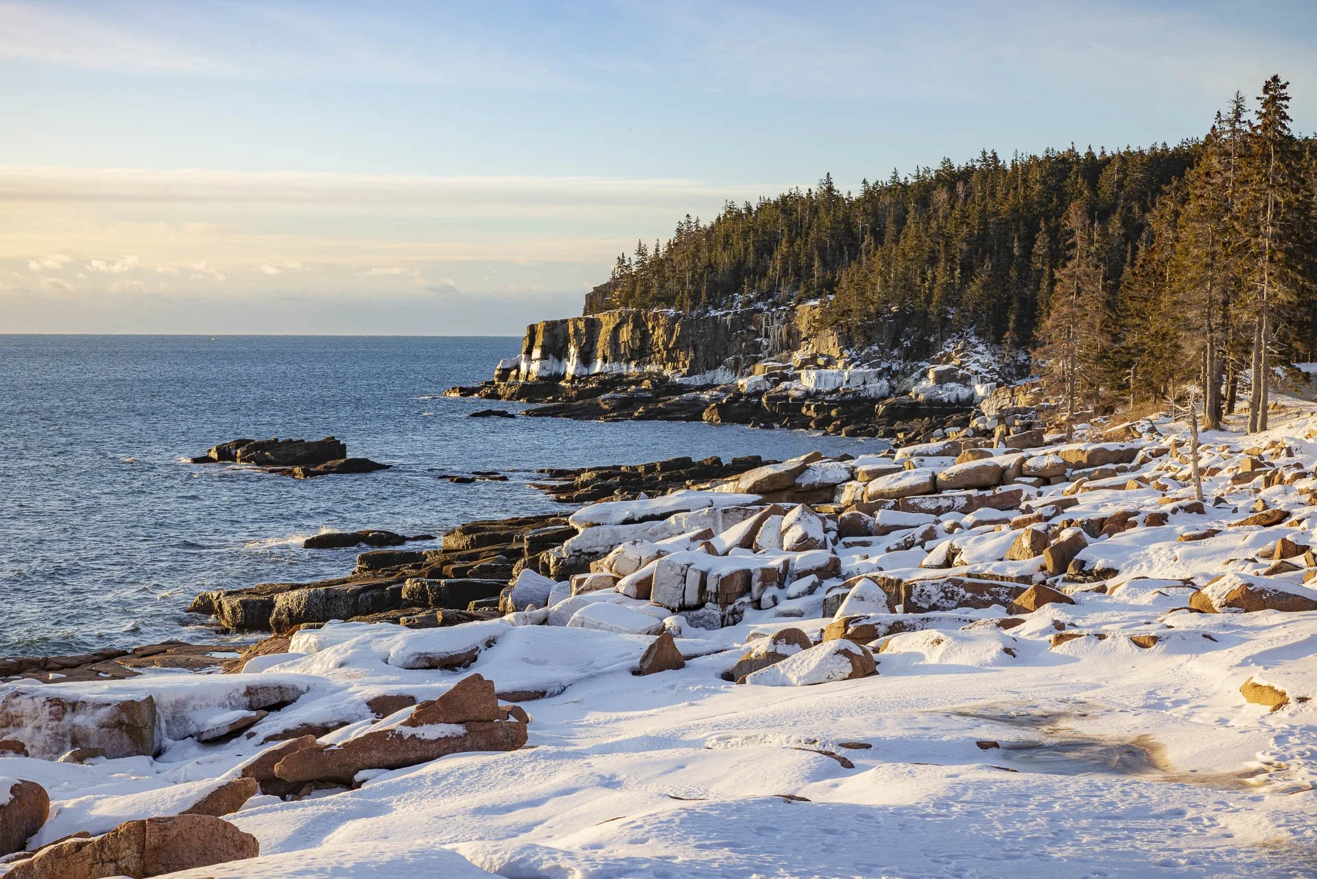 View from near Boulder Beach towards Otter Cliff