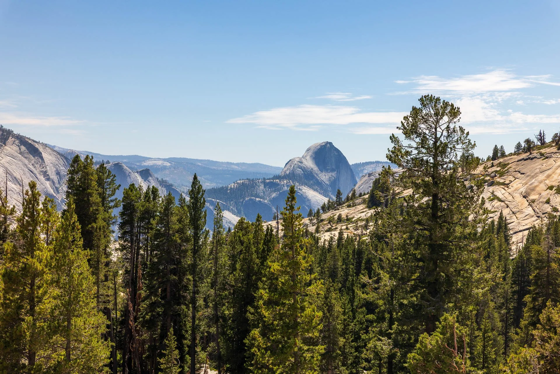 View from Olmstead Overlook. Half Dome in distance.