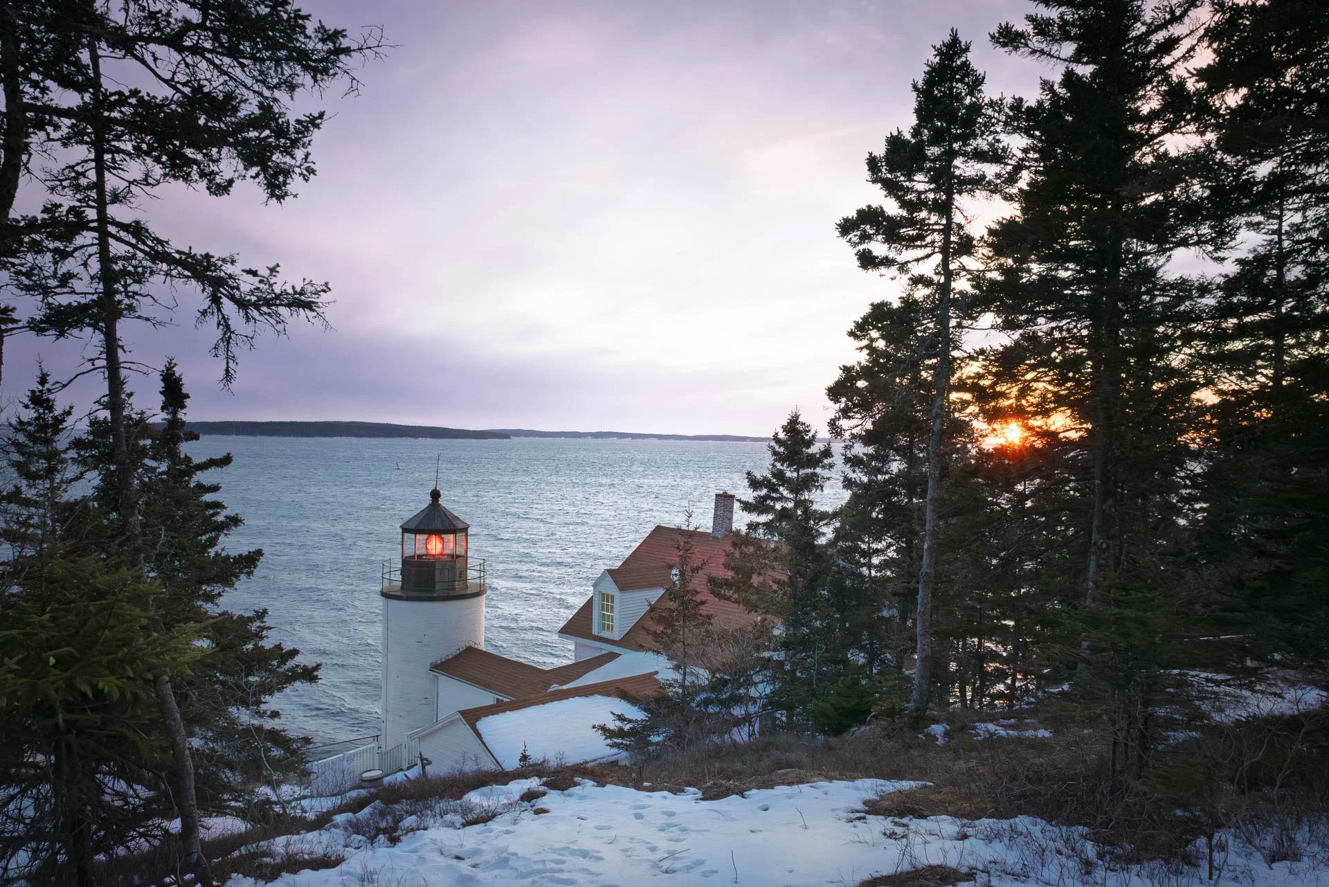 Bass Harbor Light House, Bass Harbor ME January