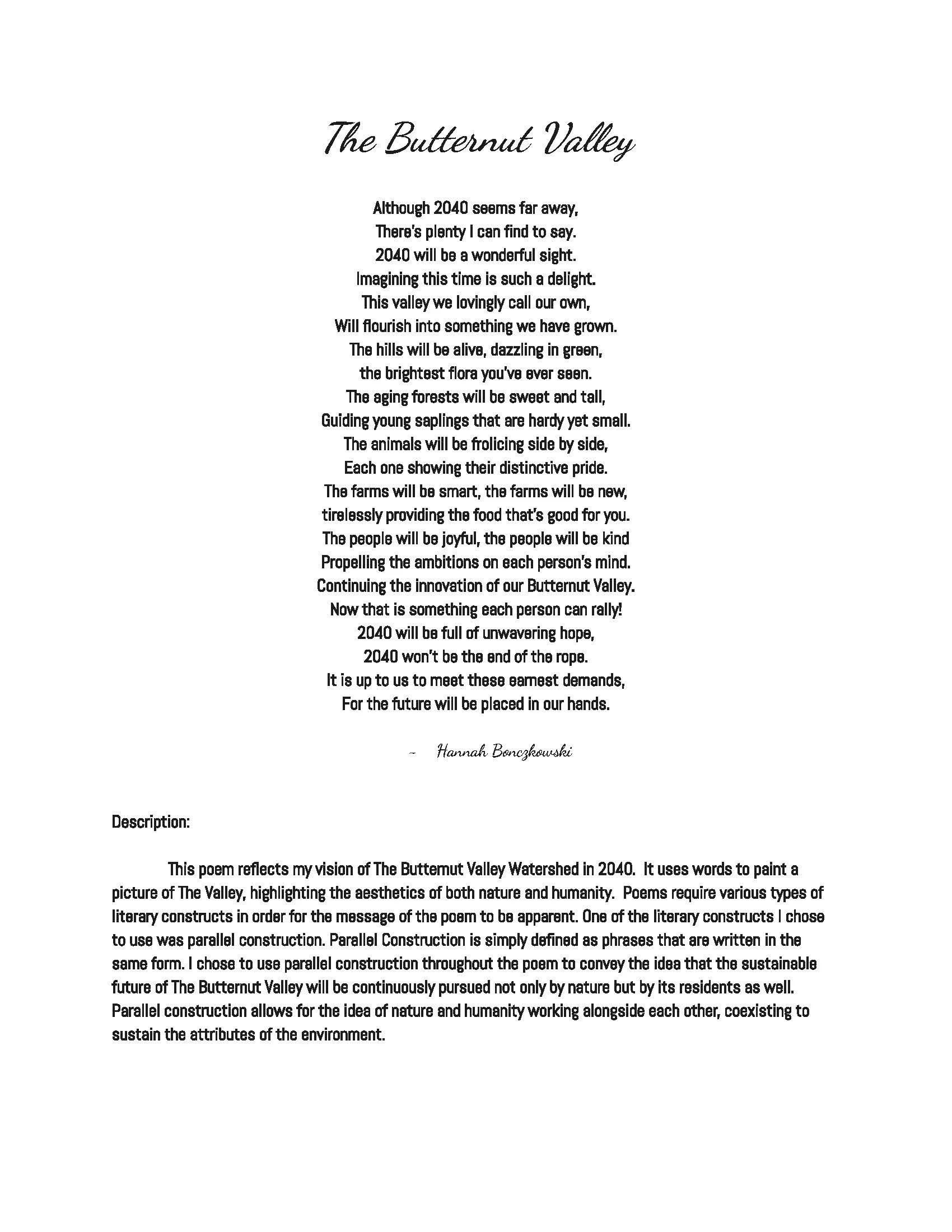 2023 Recipient: Hannah Bonczkowski, Gilbertsville Mt-Upton