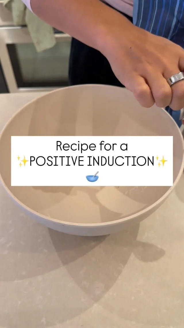 ✨ Worried that induction means losing control of your birth?
With the right preparation, you can still create a calm and positive experience.
When it comes to induced birth, these are the real “ingredients” that make all the difference