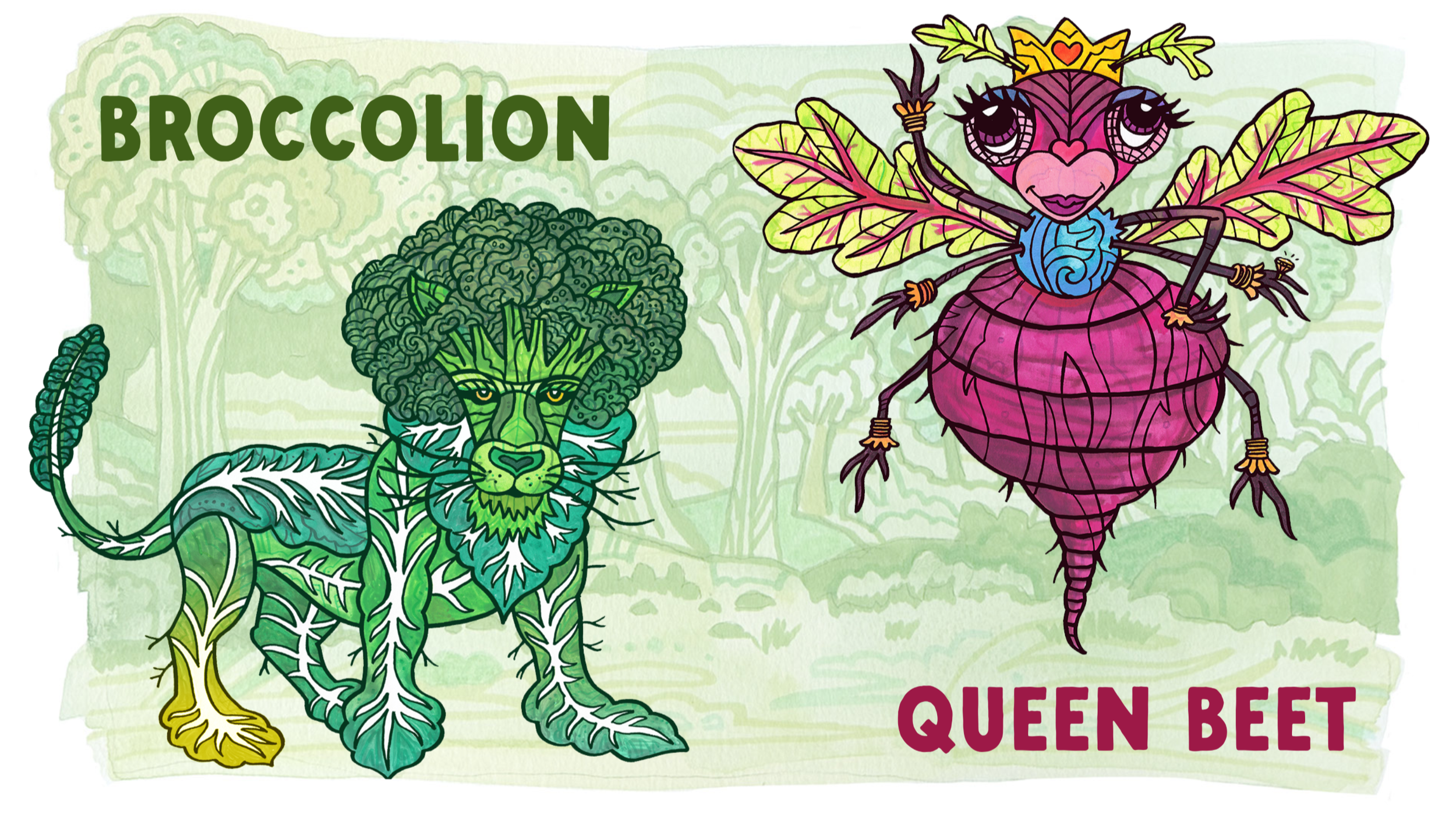 Broccolion & Queen Beet