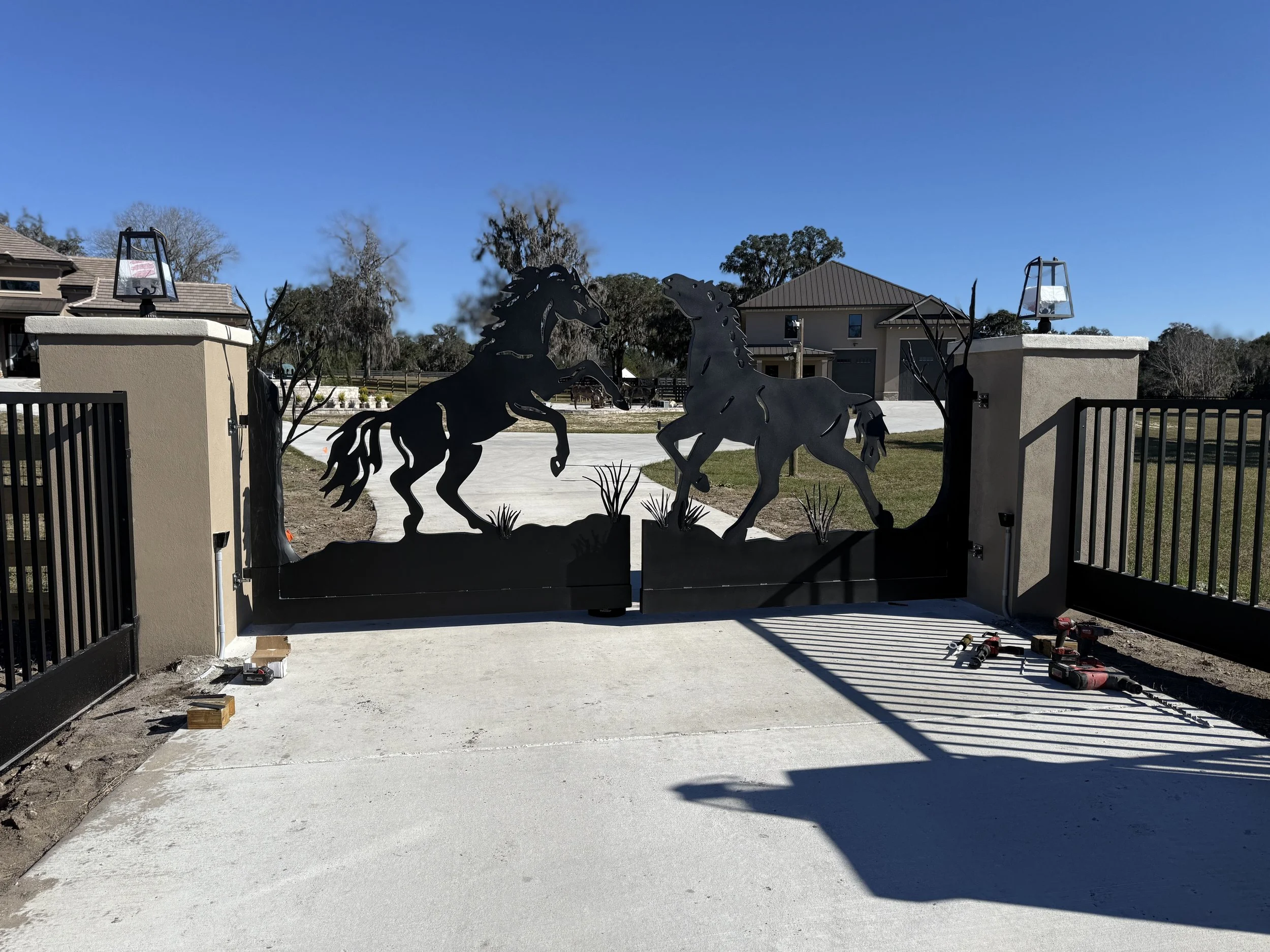 Custom built horse gate 