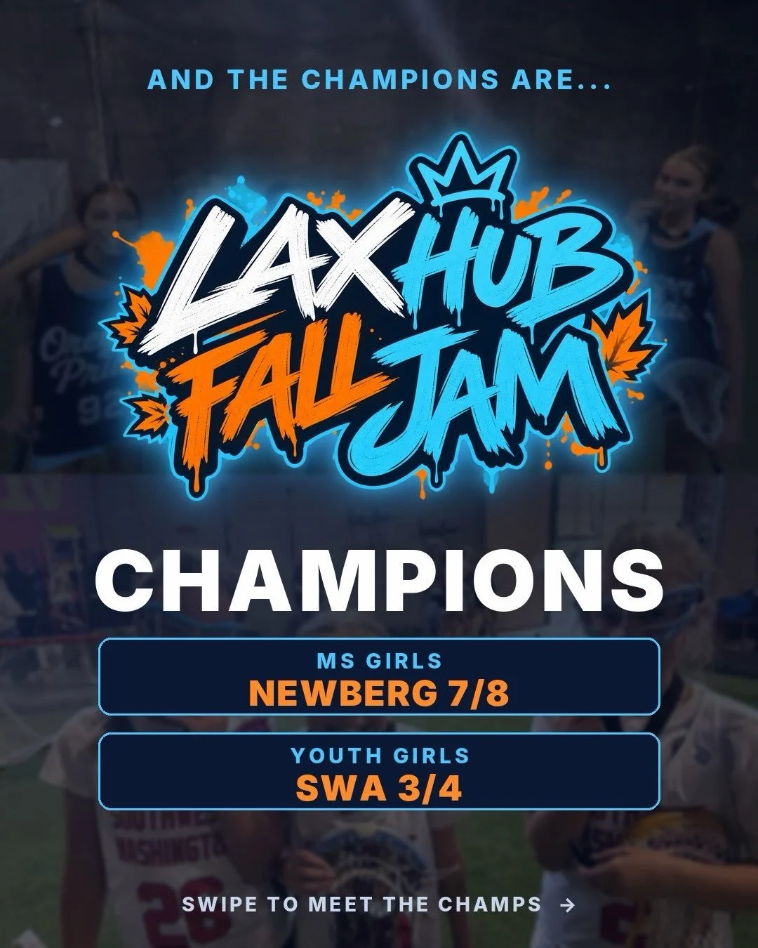 AND YOUR FALL JAM CHAMPIONS ARE...

MS GIRLS: NEWBERG 7/8
YOUTH GIRLS: SWA 3/4

Both teams battled through pool play and bracket games, then won it all in their championship games with everyone watching. Teamwork, hustle and smart decisions, all made