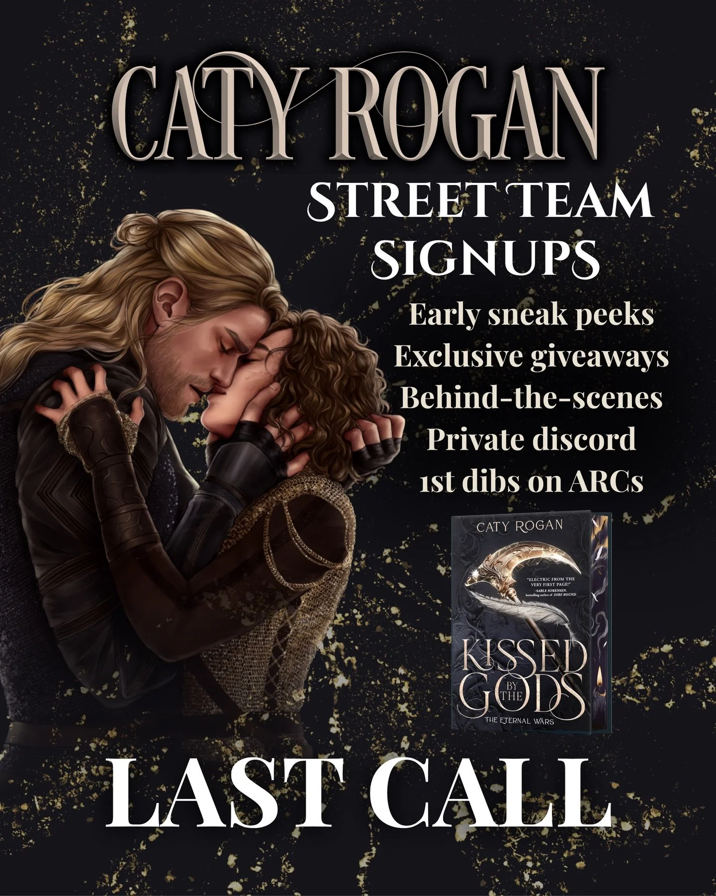 Last call to apply for the street team!! Comment REBEL to have the form sent straight to you 🖤

Do you have a book-focused social media account (Instagram and/or TikTok, follower count does not matter) and want to be part of my inner circle? Join my