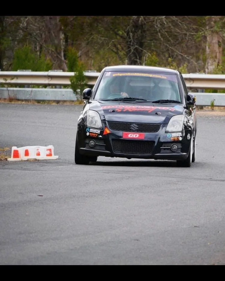 Pete has spent 12 months building and fine tuning the Moonbah Racing Swift with a lot of success, it has competed in 8 events with Pete driving without a single fault , a credit to his skills and attention to detail as a motor mechanic , from scrap y