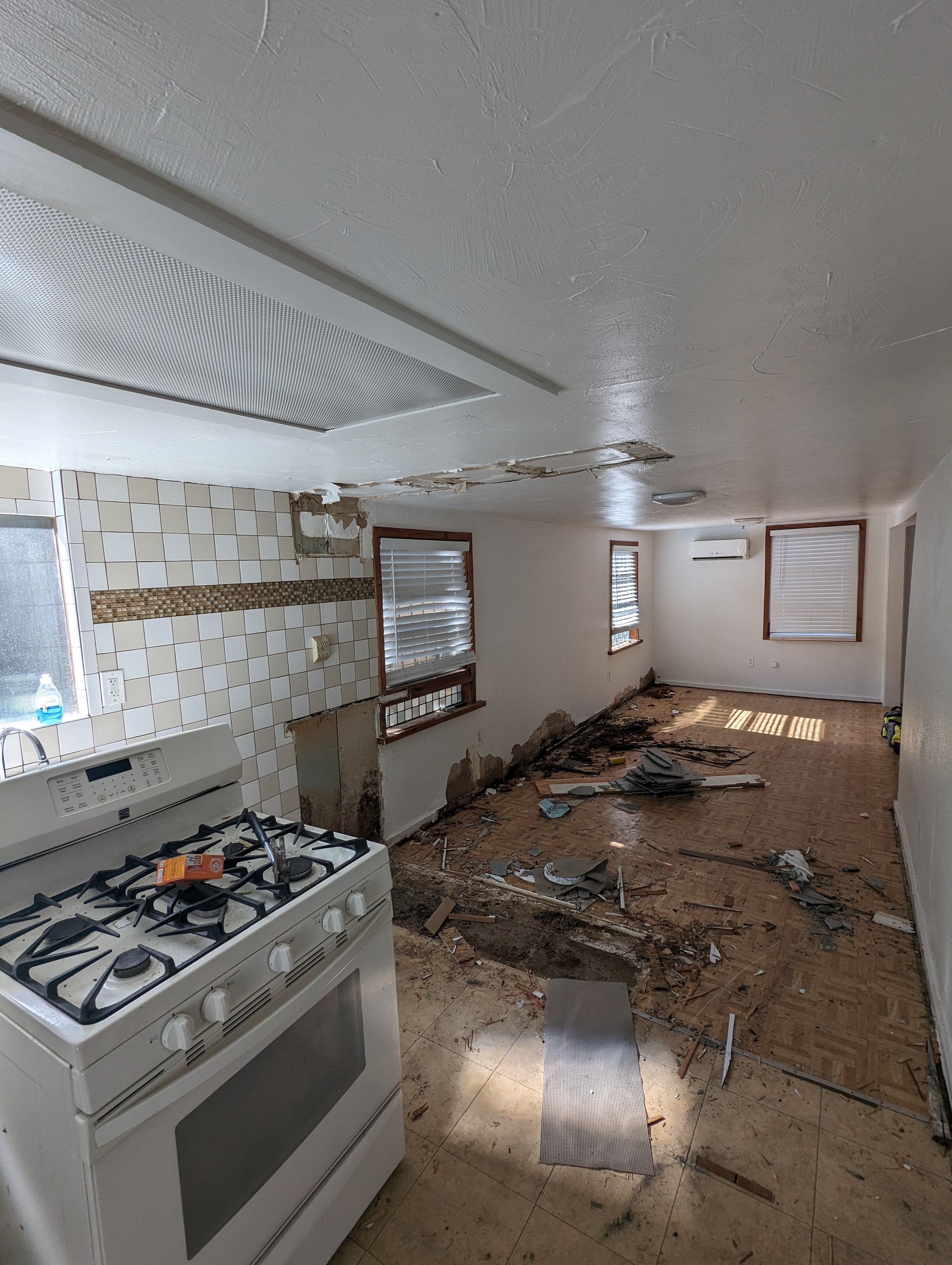 AIRBNB RENOVATION - Kitchen & dining. (Before)