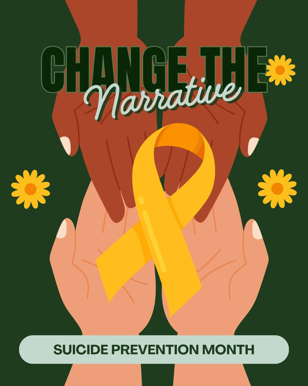 September is Suicide Prevention Month. Let's change the narrative together.🫶🏻