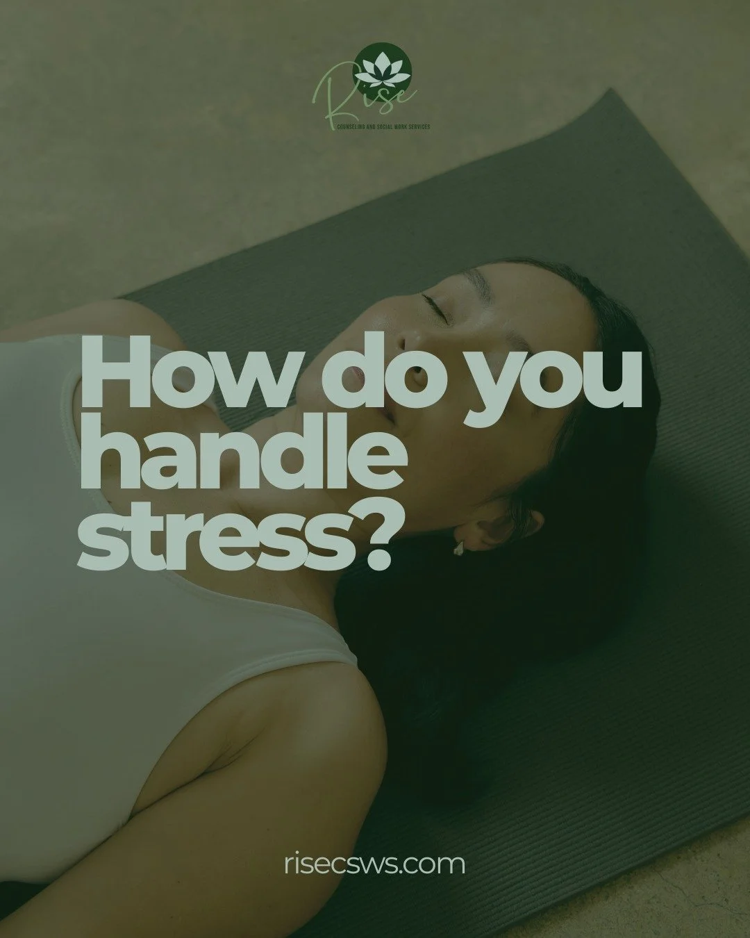 We all cope in different ways- what's one way you handle stress?