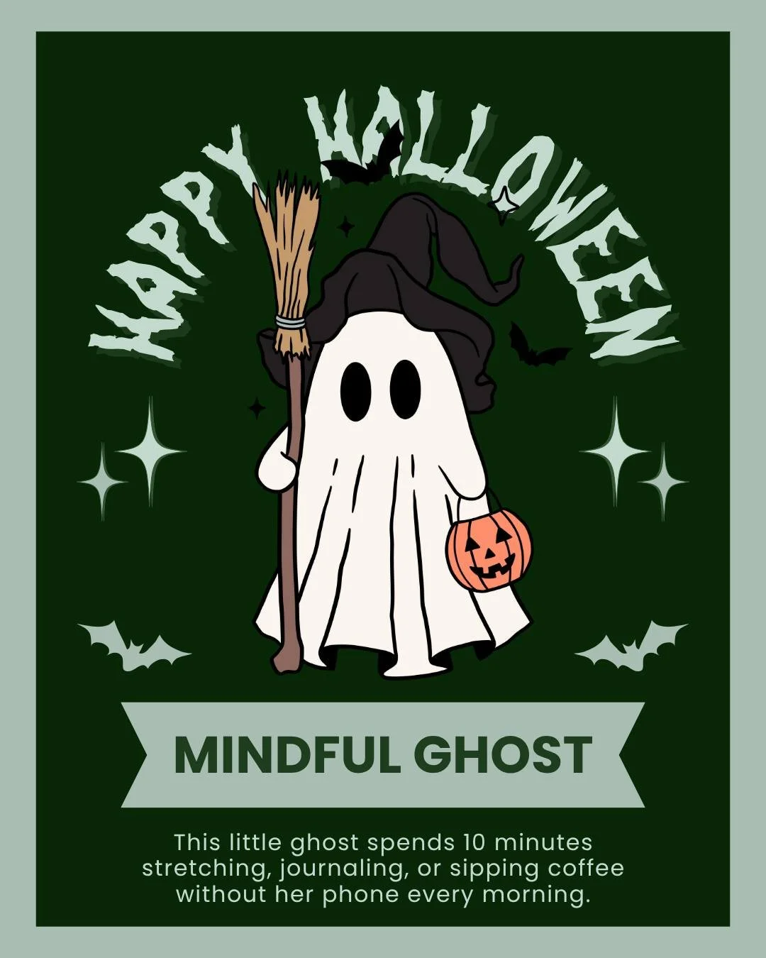 Happy Halloween! 

We thought we would wrap up Emotional Wellness Month with some tips from the self-care ghosts. 👻