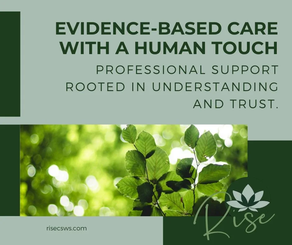 RISE Counseling and Social Work Services blends clinical expertise with compassionate care. Every service is grounded in evidence-based practices while honoring each client&rsquo;s unique story, strengths, and goals. Discover available services at ri