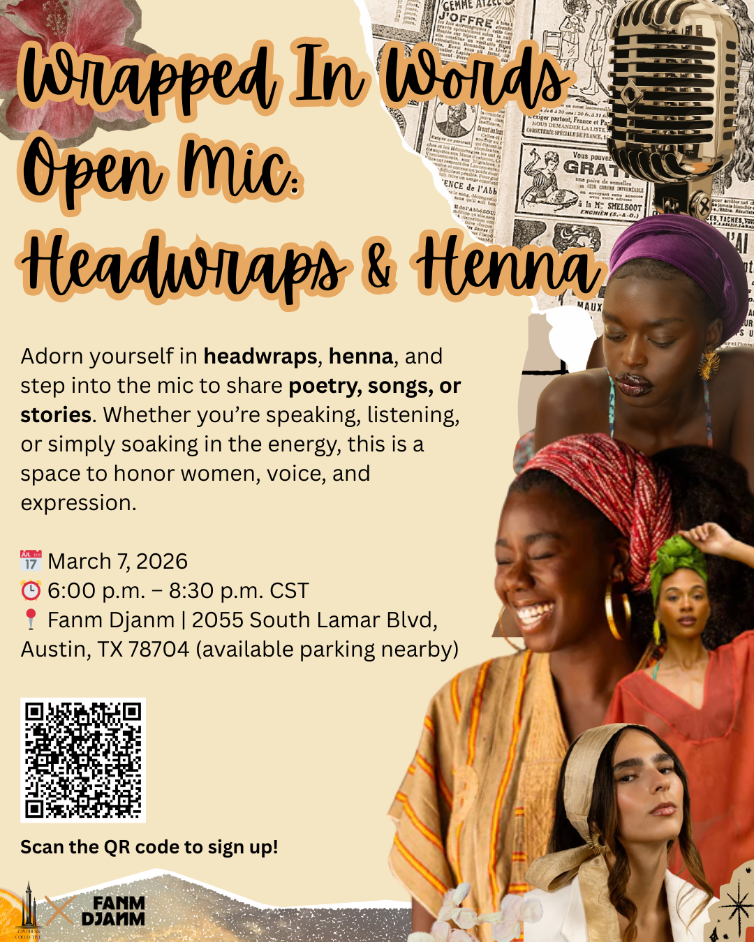Wrapped In Words: Open Mic, Headwrapping &amp; Henna