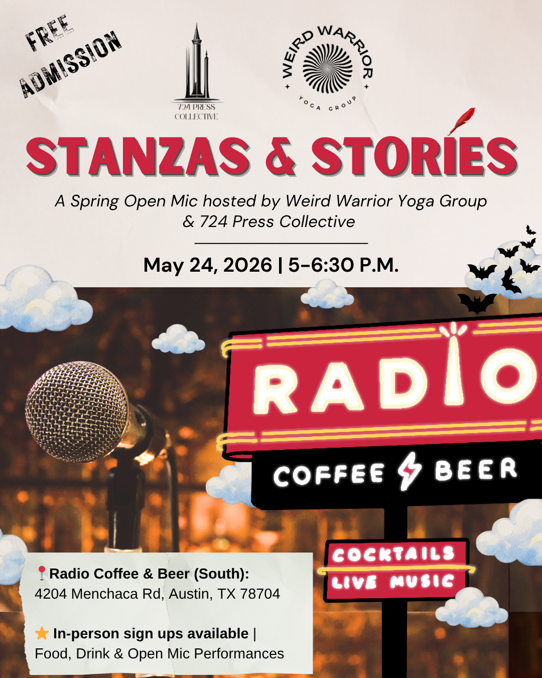 Stanzas & Stories: A Spring Open Mic