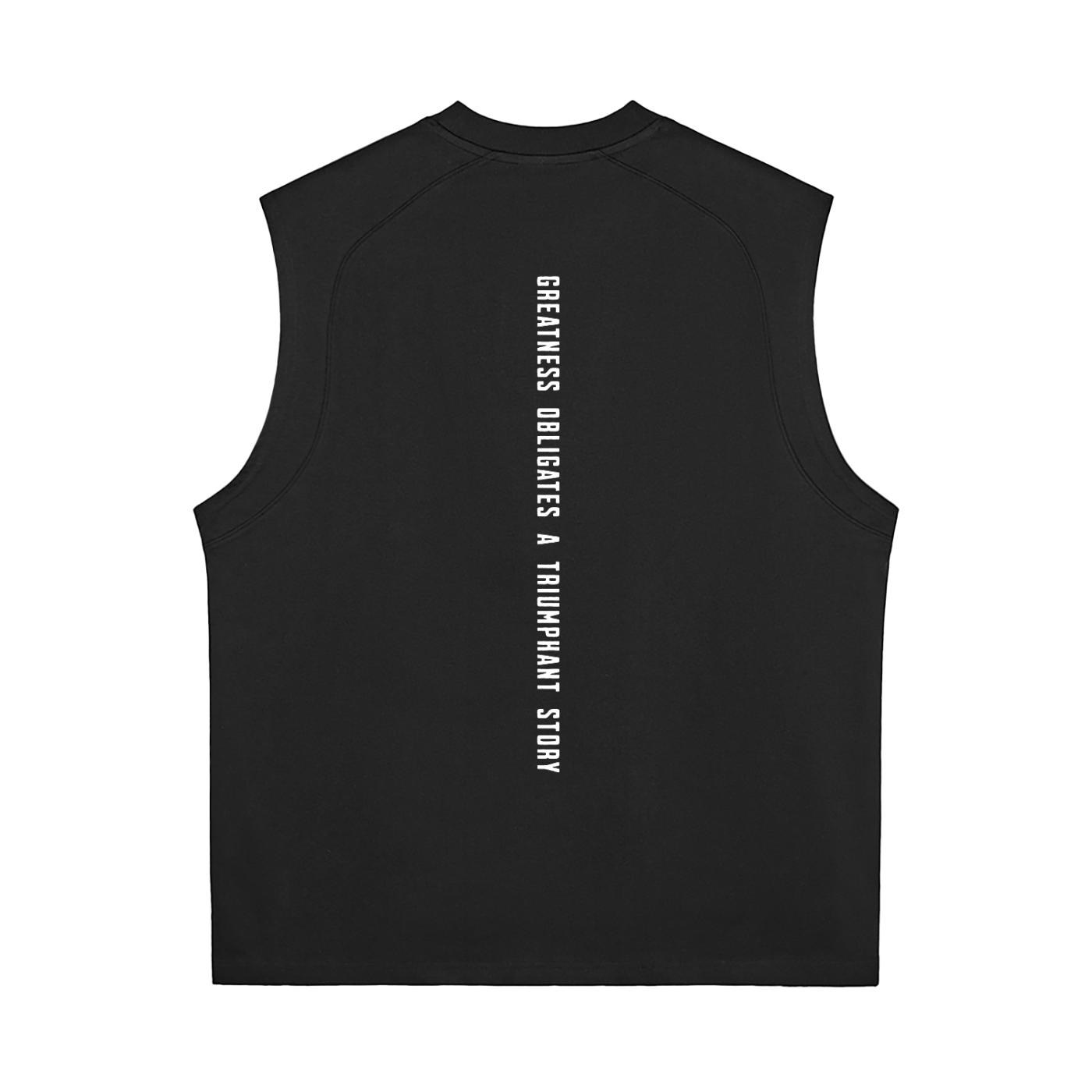 Sorona Quick-Dry Cooling Tank Top White Logo Back Slogan White Logo Back Slogan