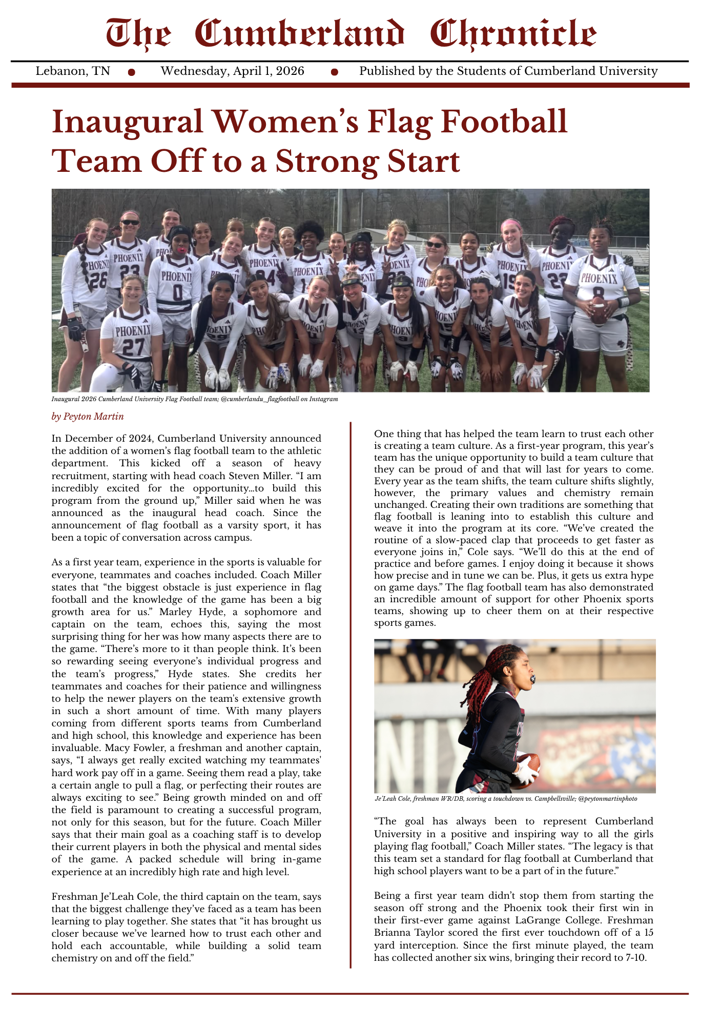 Articles and Communications