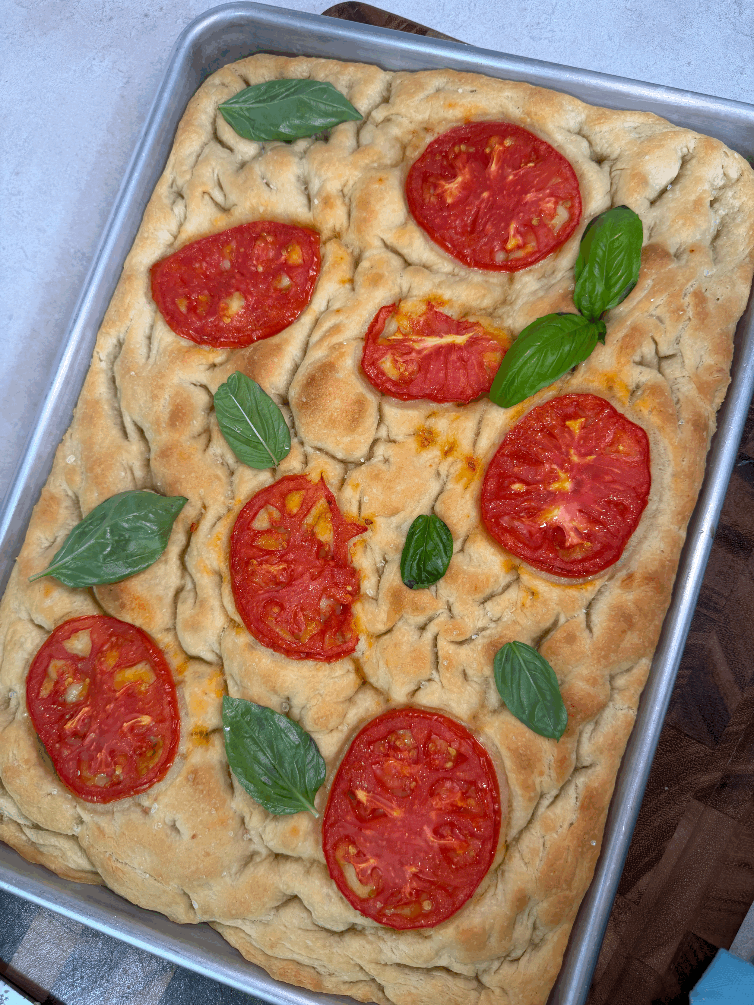 Tomato Basil Focaccia