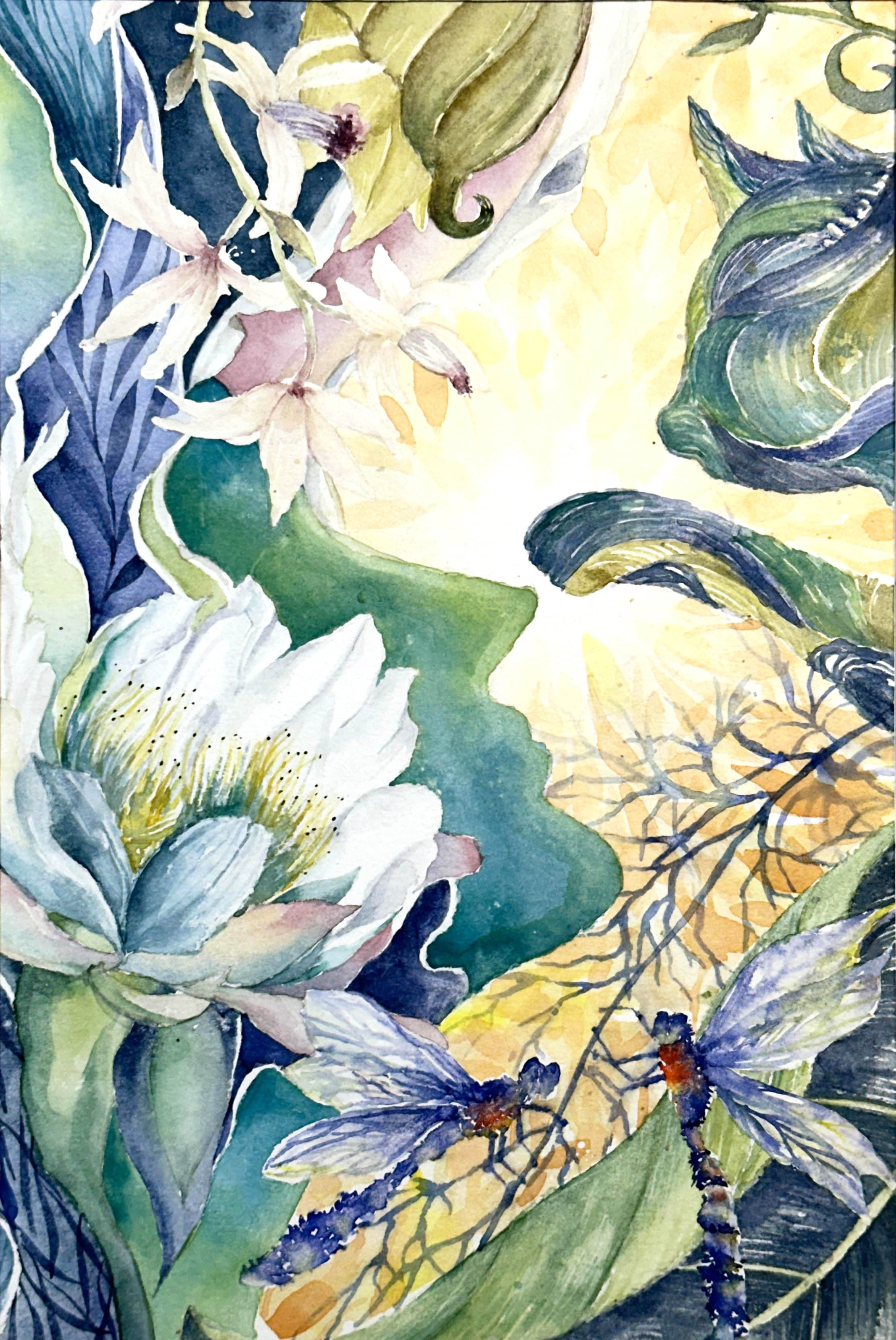 Cat Touches Nature