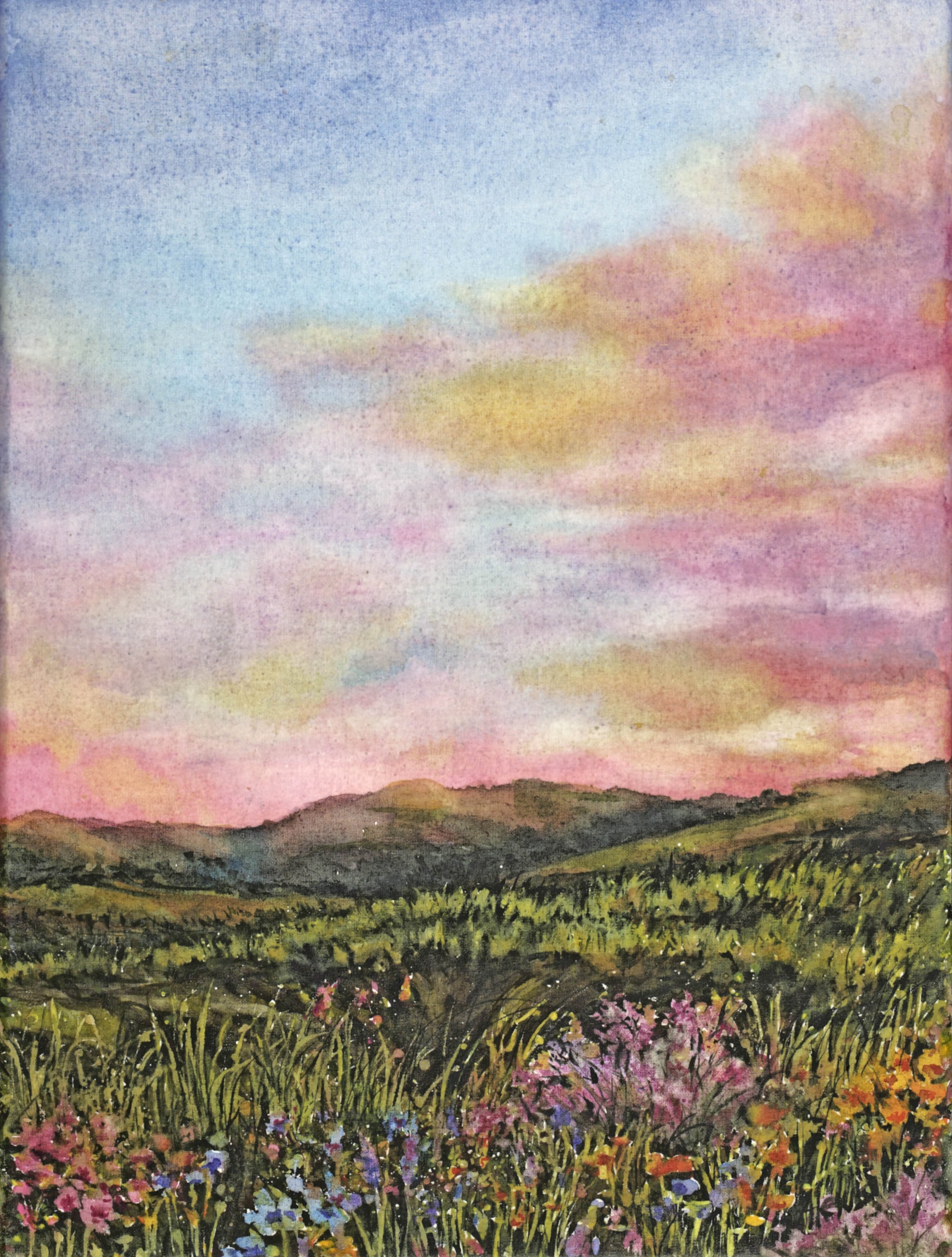 Softly Into The Evening-Museum Quality Print