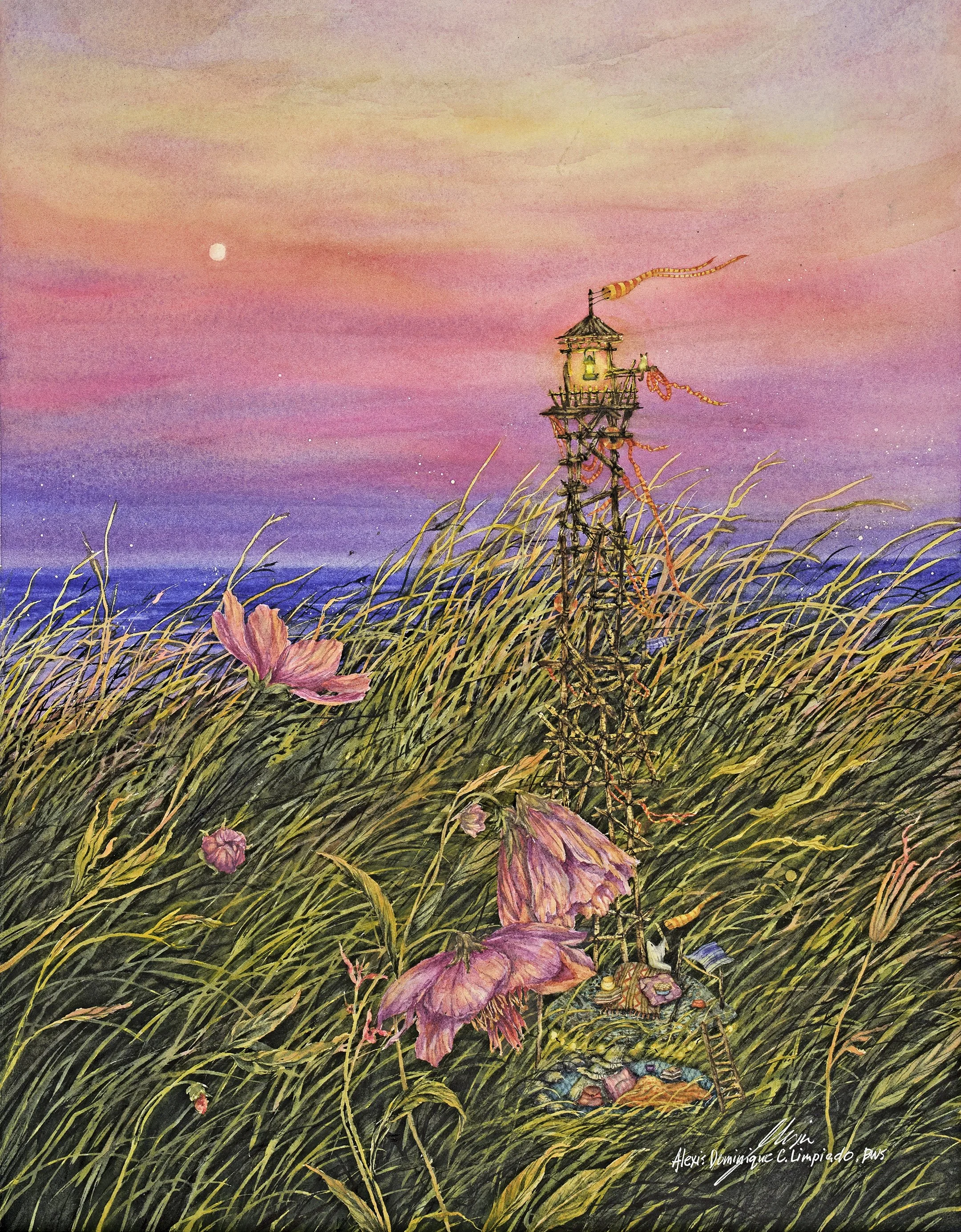 The Lighthouse Made Of Sticks-Museum Quality Print