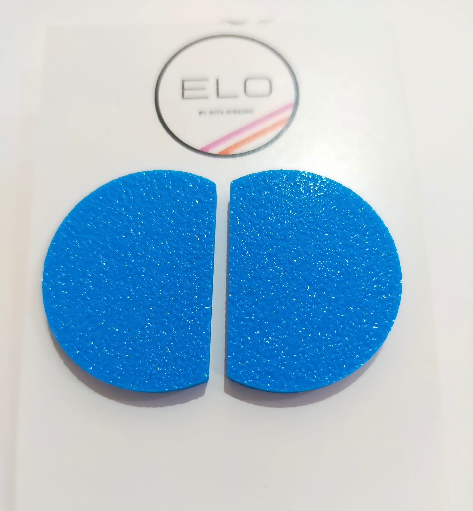 Brincos ELO Crescente - azul