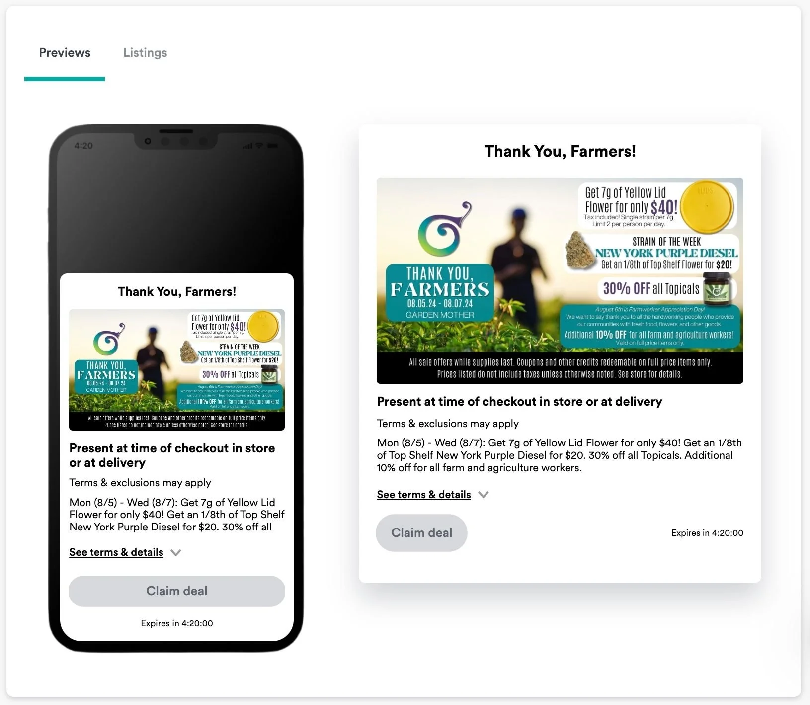 Mobile & desktop assets