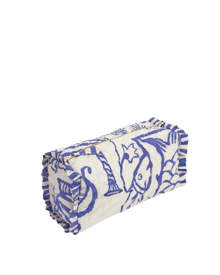 Blue Sophia Make-up Bag