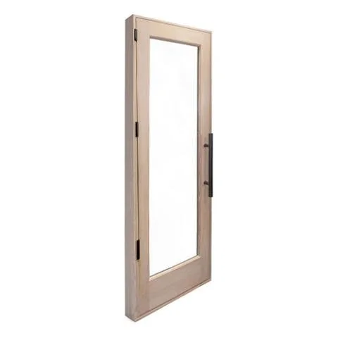 PROSAUNAS 24X80 Prehung - Solid Wood Sauna Door with Insulated Glass