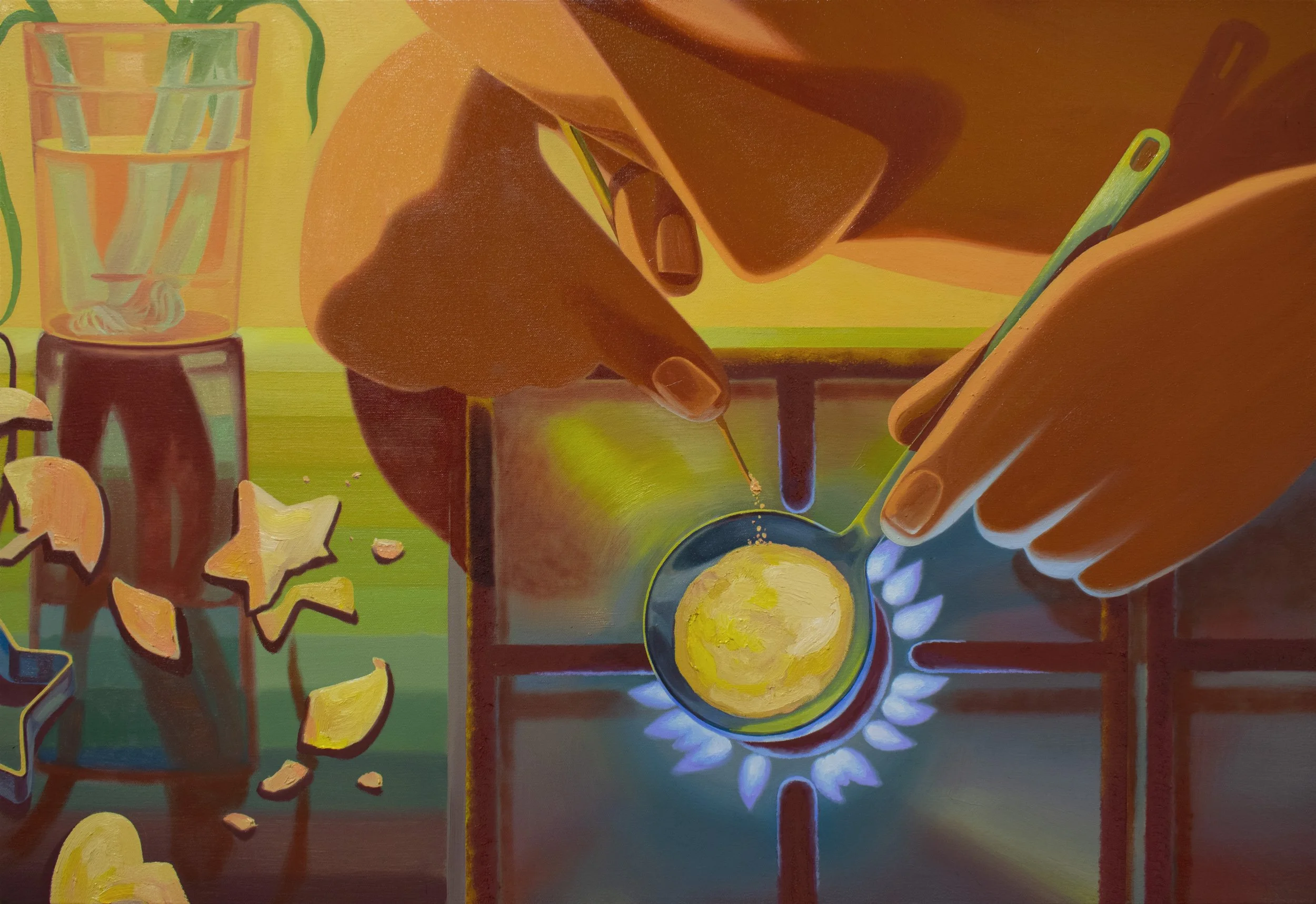 Heejo Kim painting Dalgona