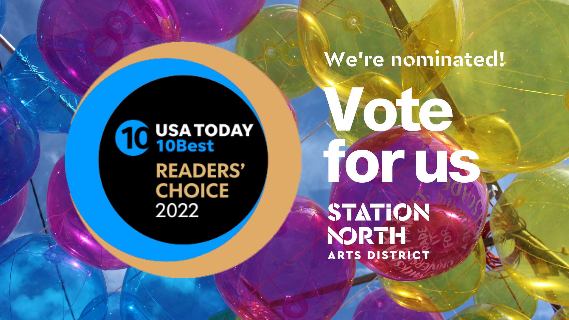 USA TODAY 10 BEST ARTS DISTRICT NOMINATION!