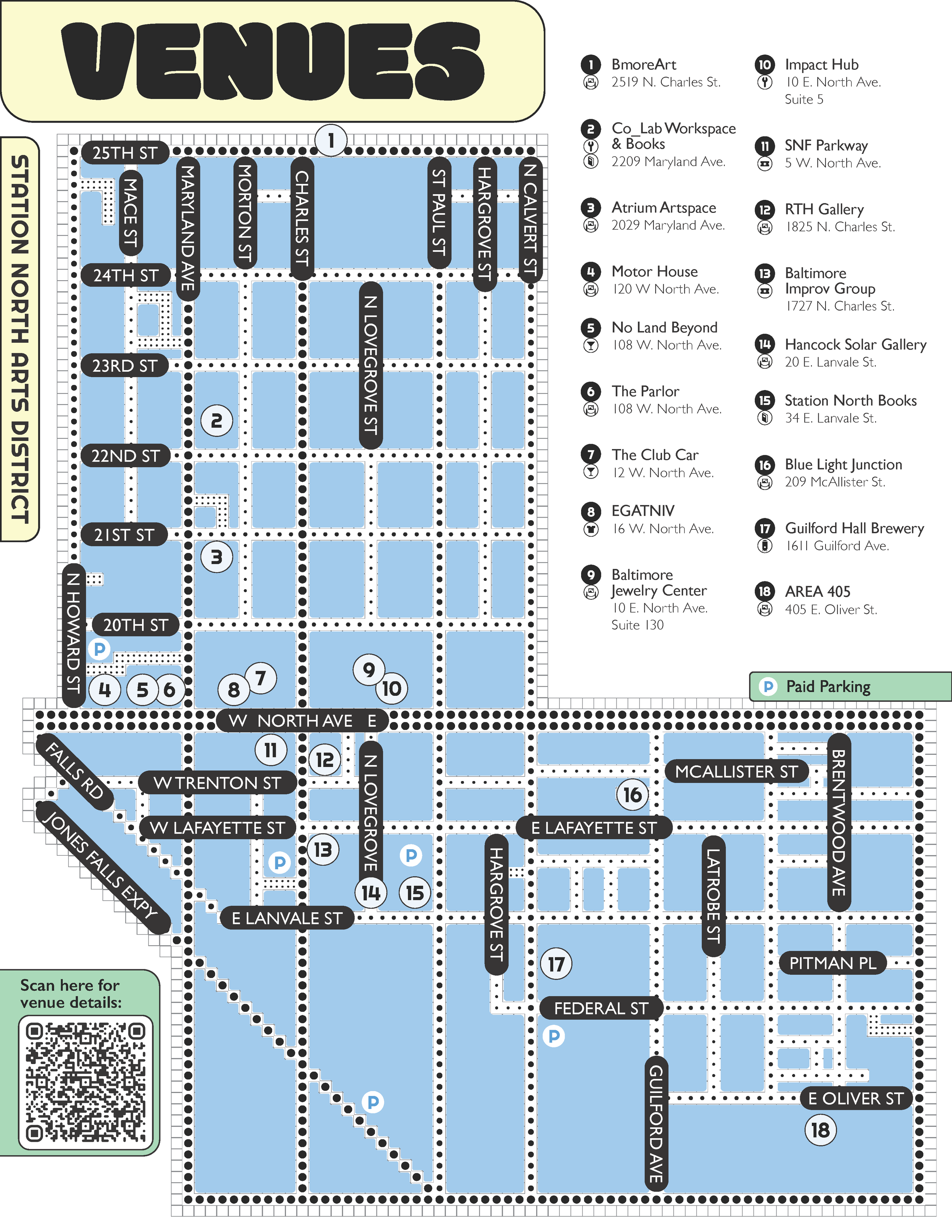 February Art Walk Map