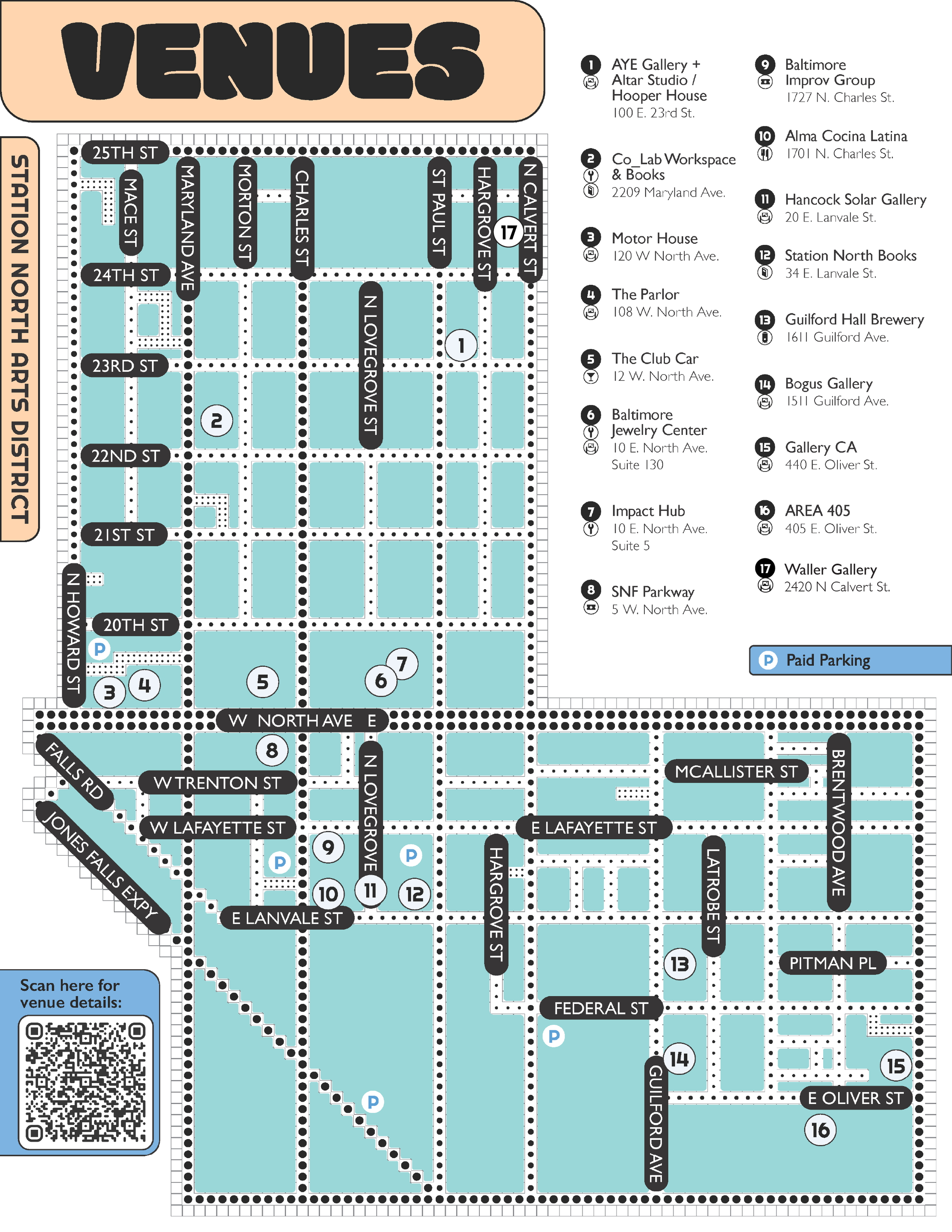 March Art Walk Map