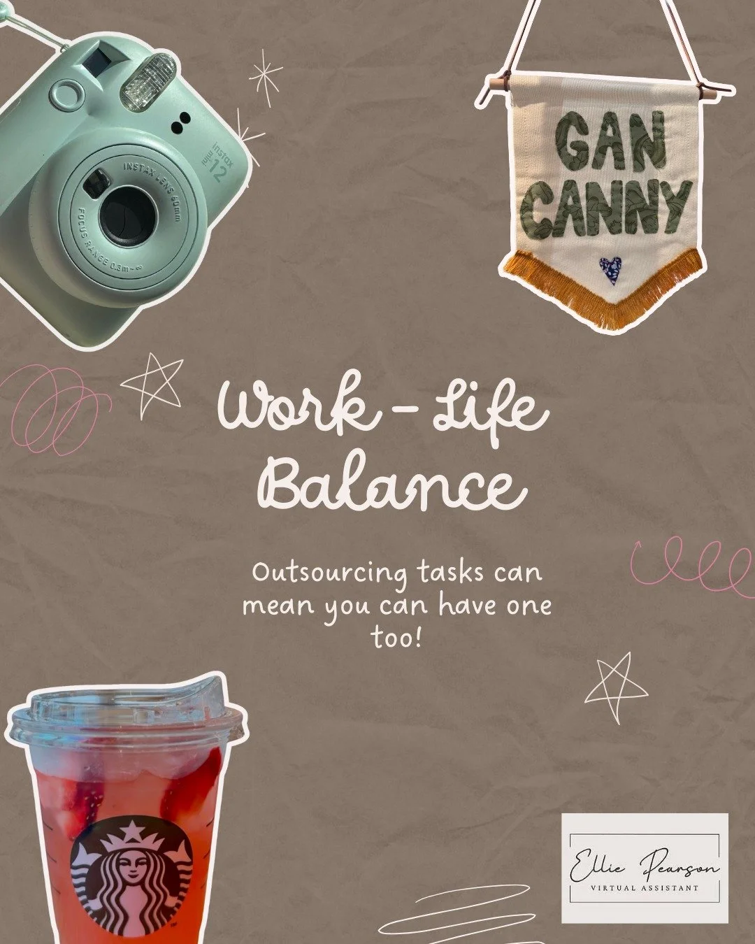 Starting my own business has given me the flexibility to look after my health and wellbeing. Outsourcing tasks is a big part of maintaining that balance, and it can do the same for you.

What task would you most like to outsource?
How much extra time