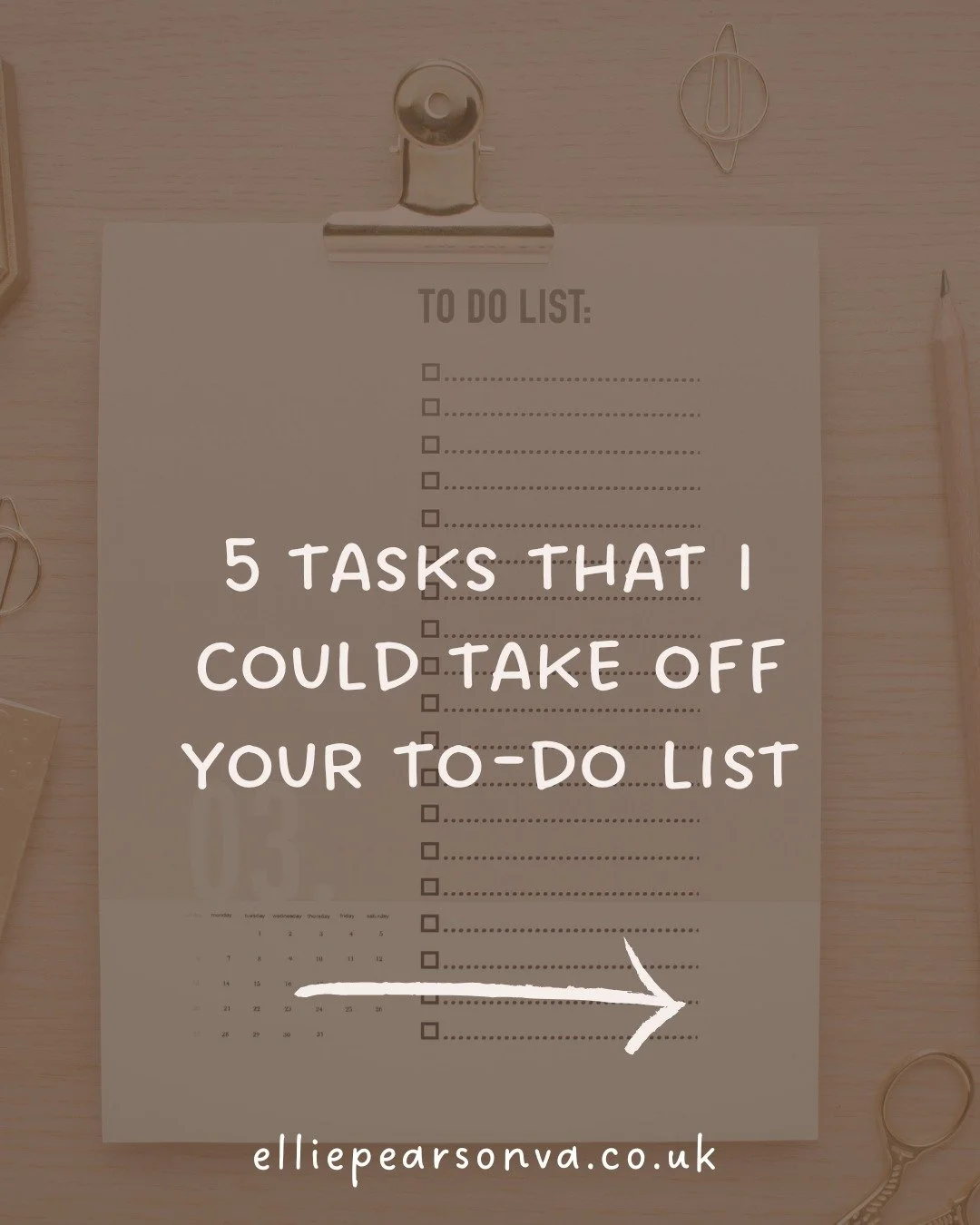 Your to-do list doesn&rsquo;t need to be overwhelming.

Scroll through to find out five everyday tasks that I can take off your plate.

#VirtualAssistantUK #AdminSupport #LifeAdminHelp #SmallBusinessSupport #TimeBackForYou #ReduceOverwhelm