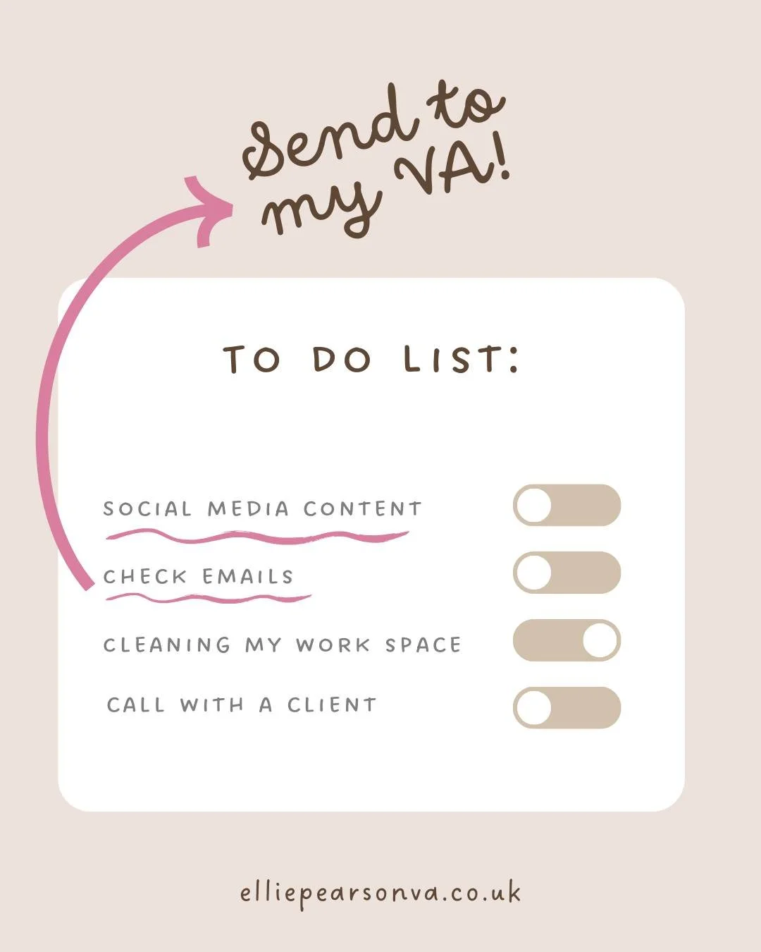 What&rsquo;s the one thing you&rsquo;d happily never do again in your business? 🚫
If it&rsquo;s admin, social media, scheduling or inbox overwhelm &mdash; I&rsquo;ve got you.
Tell me in the comments 👇 and let&rsquo;s start delegating!

#VirtualAssi