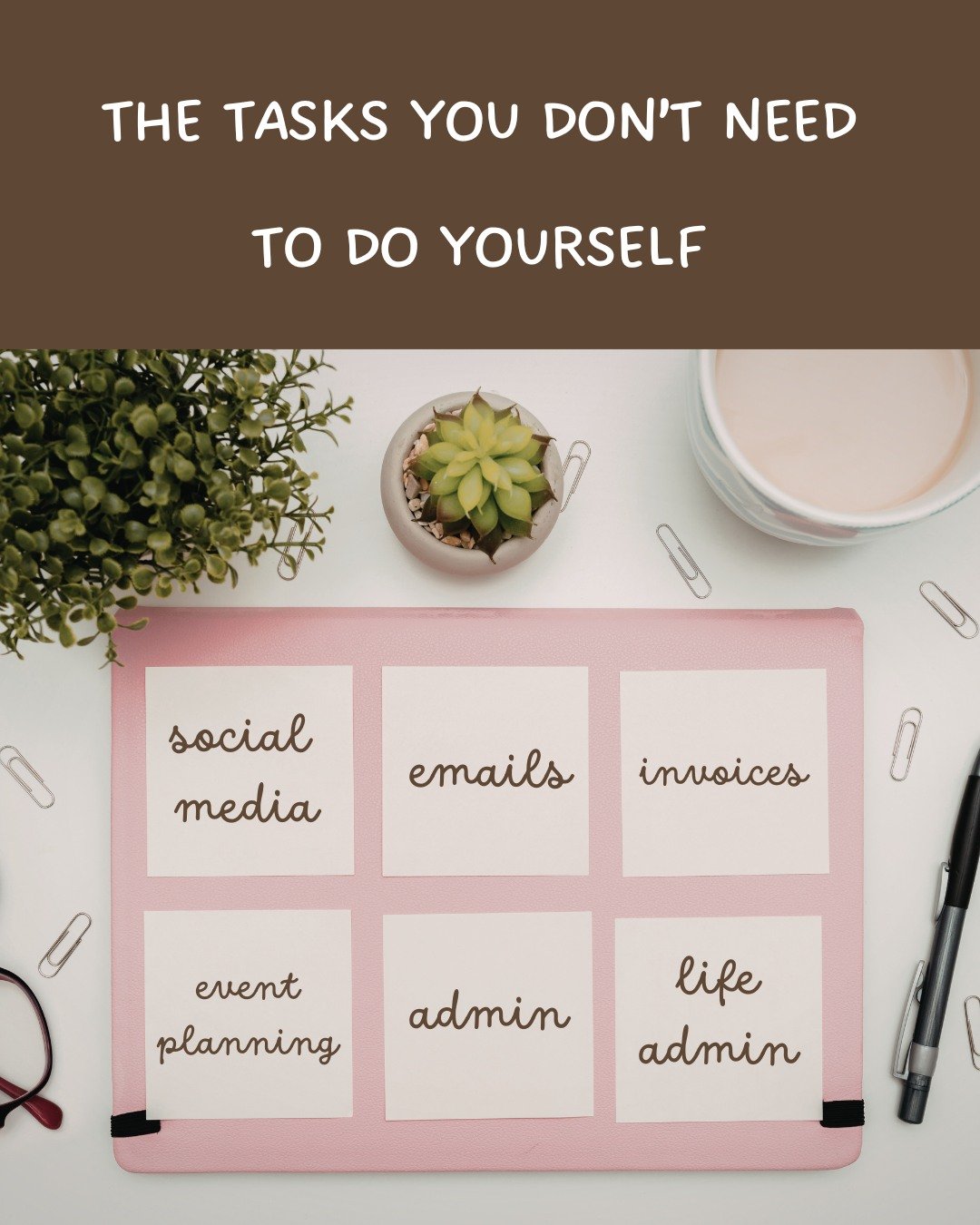 Running a business means wearing a lot of hats.

But just because you can do everything&hellip; doesn&rsquo;t mean you should.

If you&rsquo;re spending your evenings replying to emails, organising invoices or planning social media posts, it might be