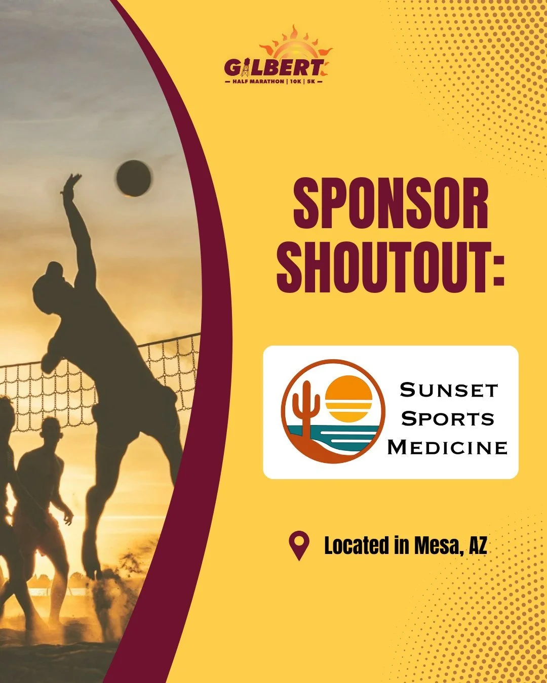 #SponsorShoutout: Sunset Sports Medicine 🏥💪

We&rsquo;re excited to welcome Sunset Sports Medicine as a sponsor of the #GilbertHalfMarathon, #Gilbert10k, and #Gilbert5k!

Located in Mesa, Sunset Sports Medicine provides personalized care for patien