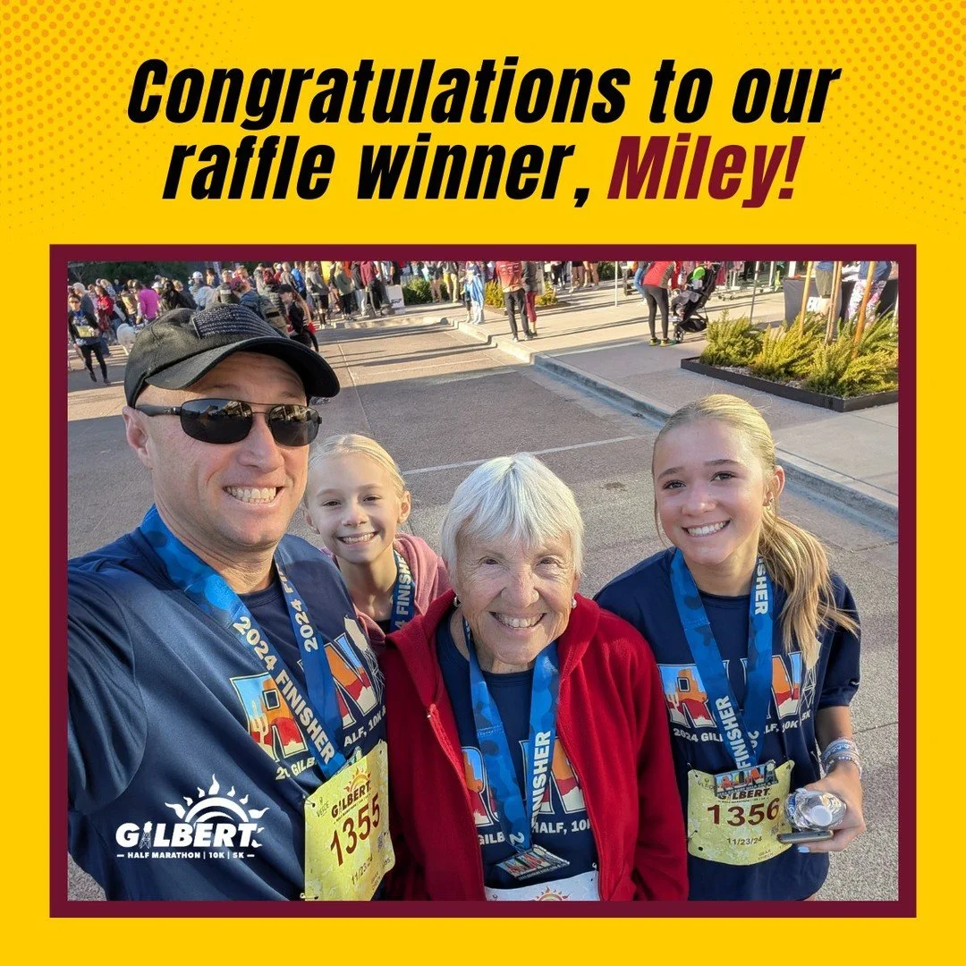 🎉 Congratulations to our raffle winner, Miley Gentry! 🎉

Miley won a 60-minute massage from Keystone Body Therapies, the perfect way to recover after an incredible race weekend! 

Big cheers to Miley and her crew in this photo (from 2024), because 