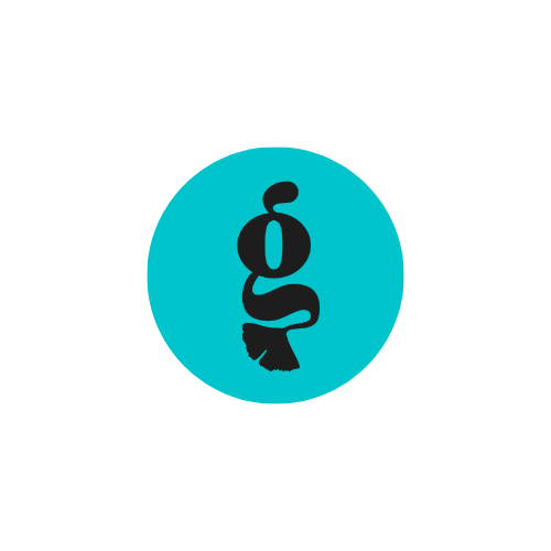 A black gender symbol with a small female symbol on top, inside a blue circle, on a black background.