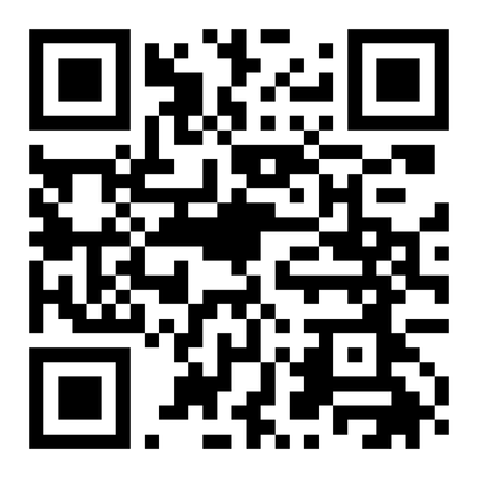 A black and white QR code.