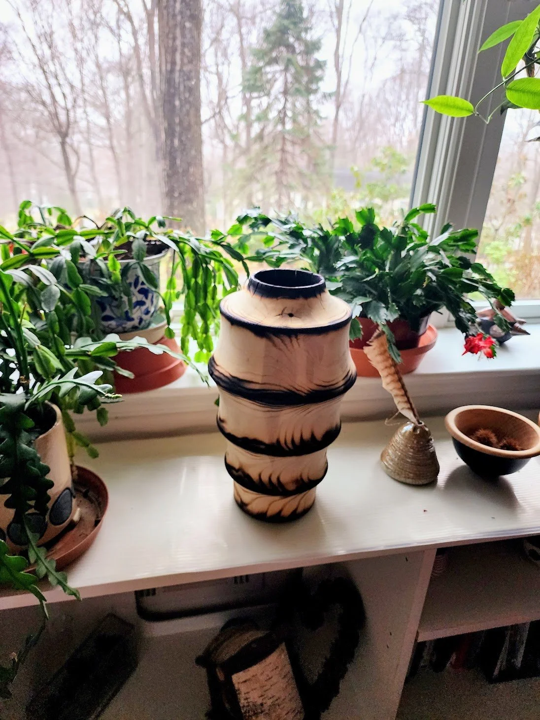 Vases, Hoyer on shelf.jpg