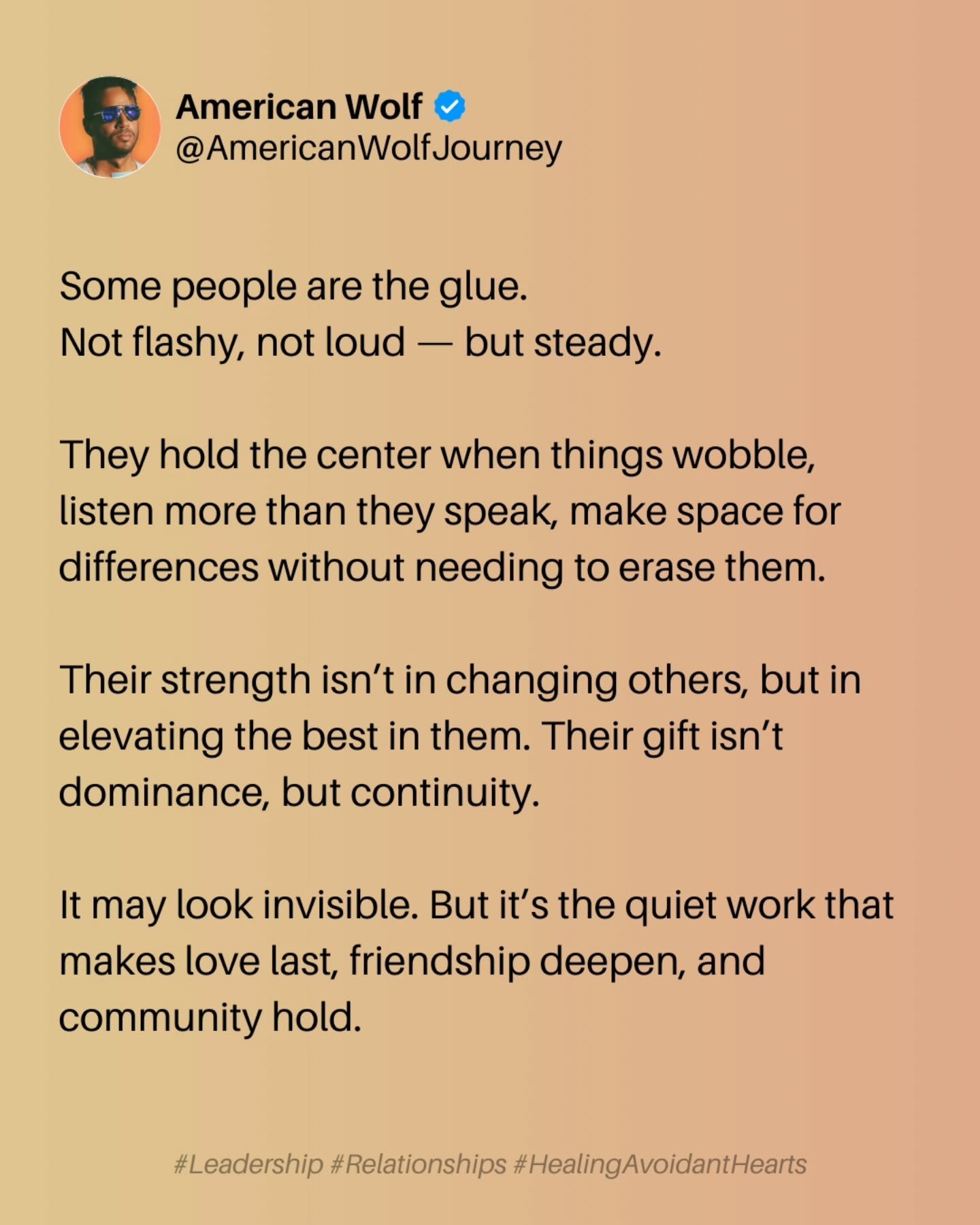 #Leadership #Relationships #HealingAvoidantHearts