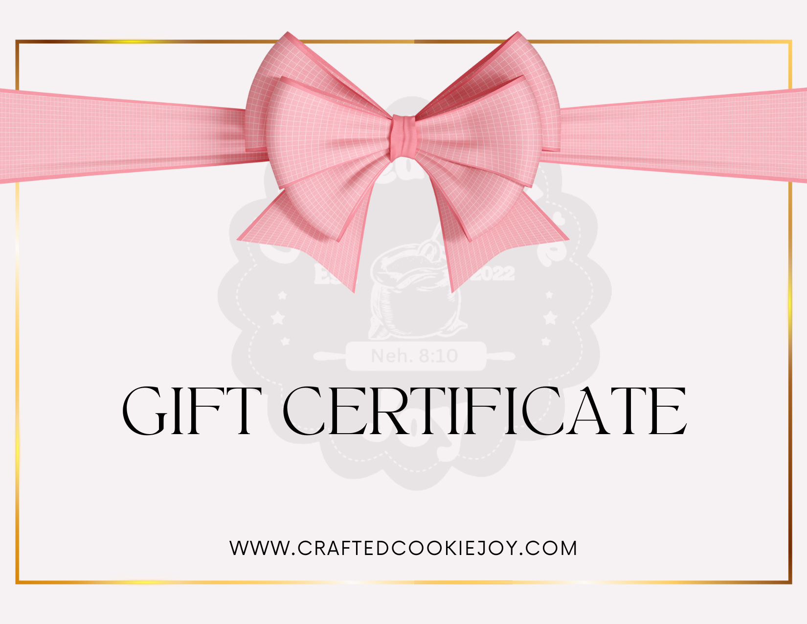 Crafted Cookie Joy Gift Card