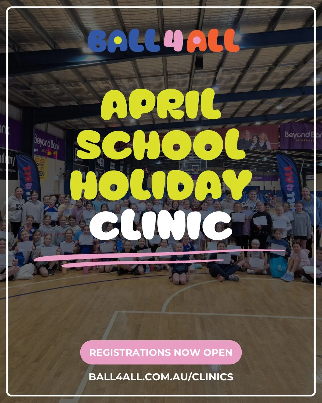 🚨 APRIL NETBALL CLINIC 🚨

One year since our very first clinics, and we&rsquo;re back balancing full-time netball and mum life! 🏐💪

Mannix&rsquo;s Movers and Marvels are joining forces for one action packed clinic this school holidays in Geelong!