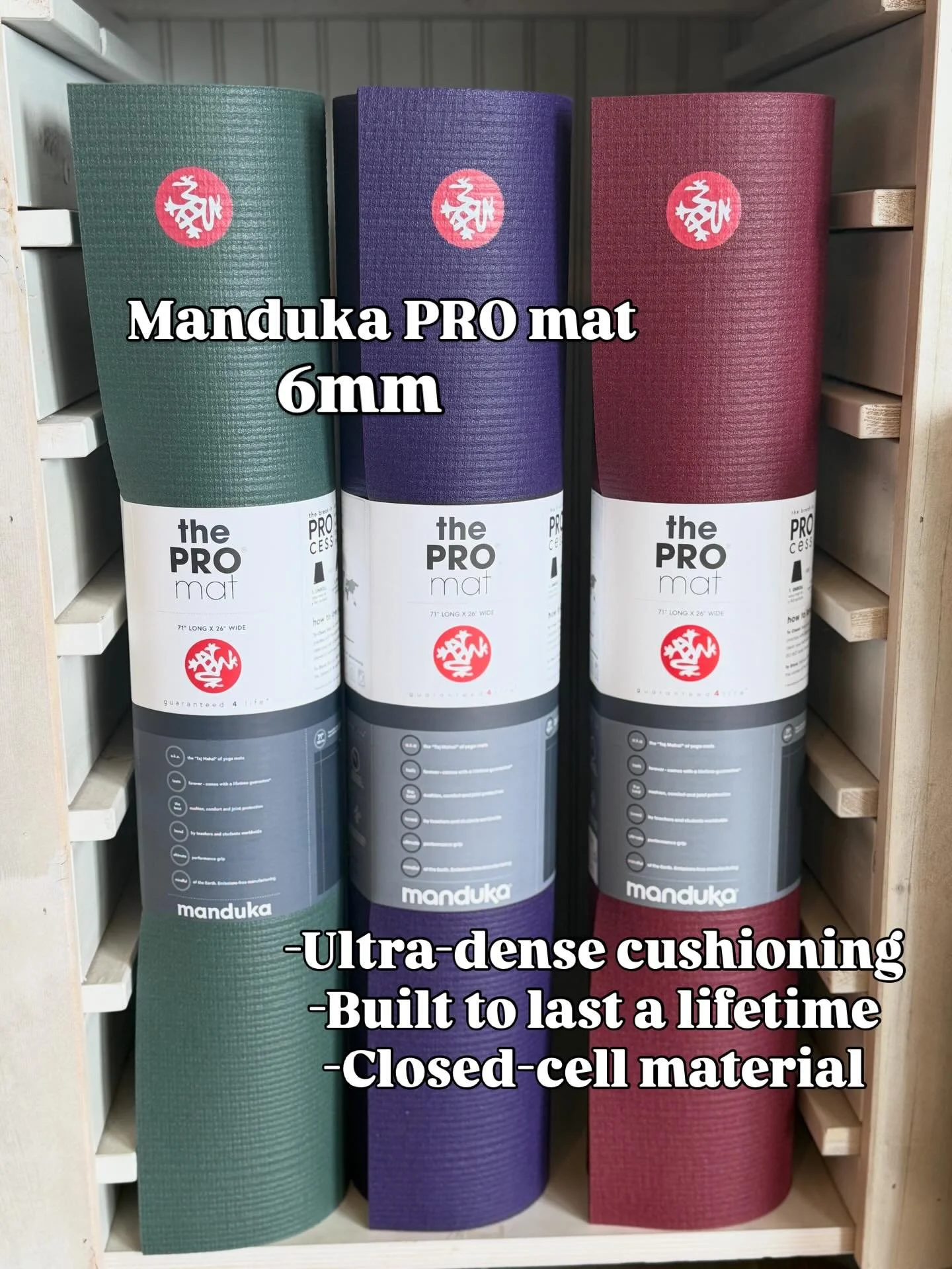 DID YOU KNOW &hellip;.. we sell yoga mats?!

Same brand provided in studio, we now sell the 6mm mats- thicker and more cushion. 

In studio we use the 4.7mm mats - also for sale!

And NOW- we sell hot yoga mat towels! Perfect for individuals wanting 