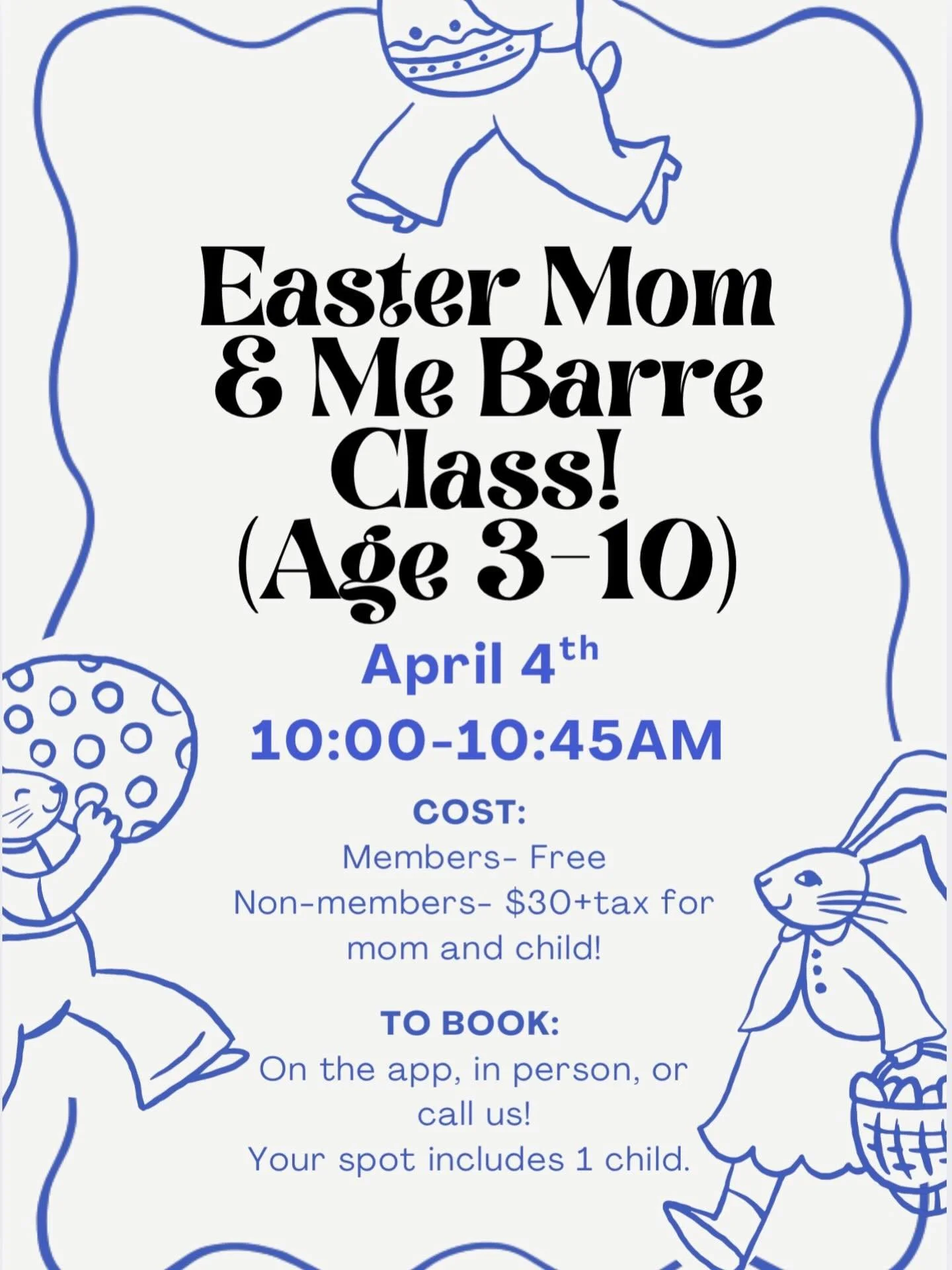 Sign up is OPEN!!

Your spot is for yourself, and 1 child. If you are bringing more kids please let us know so we can set up accordingly! (No extra charge for the extra kids!)

Let the Easter fun BEGIN! 🐣