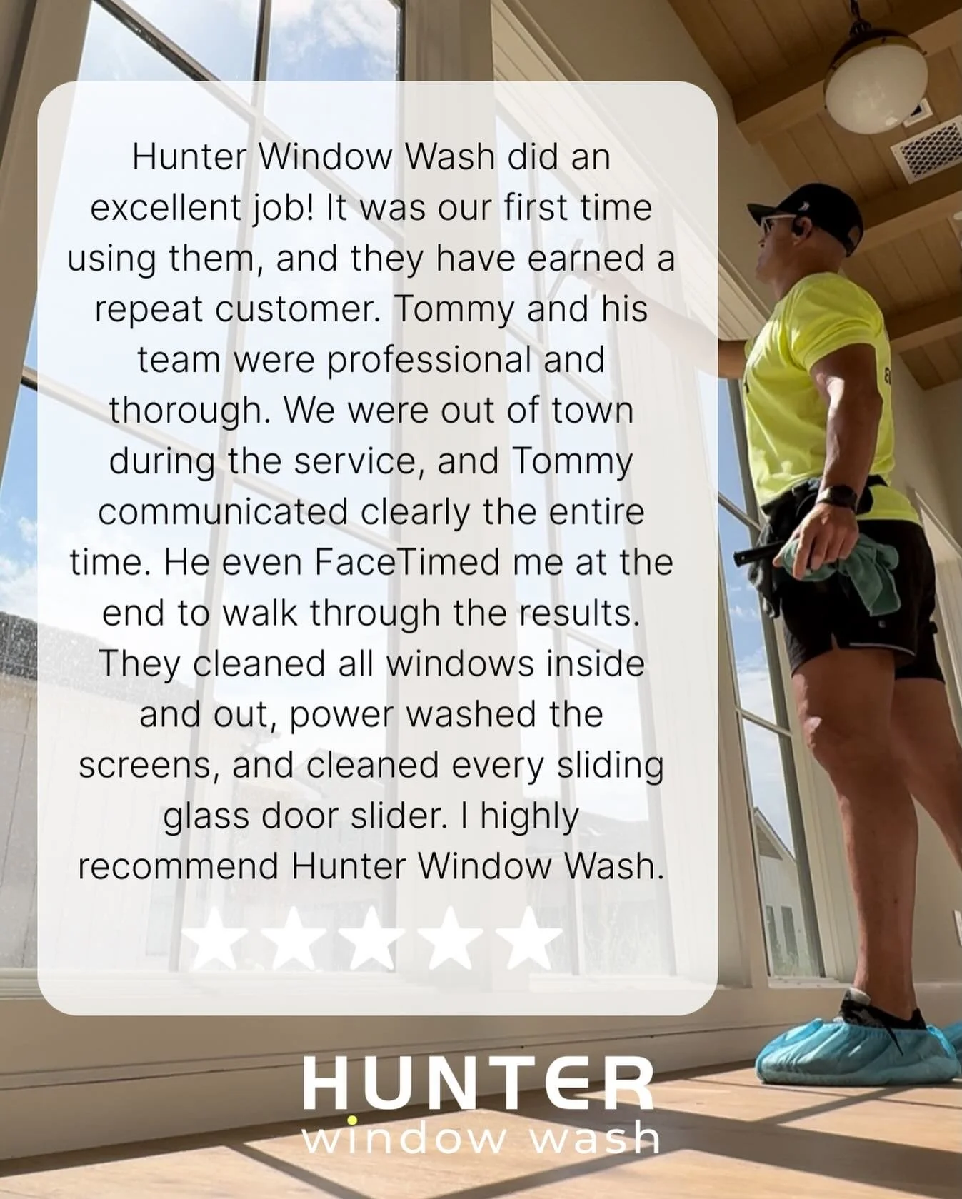 We don&rsquo;t just clean windows we create great customer experiences. 5⭐️

#hunterwindowwash #customerexperience #numerouno